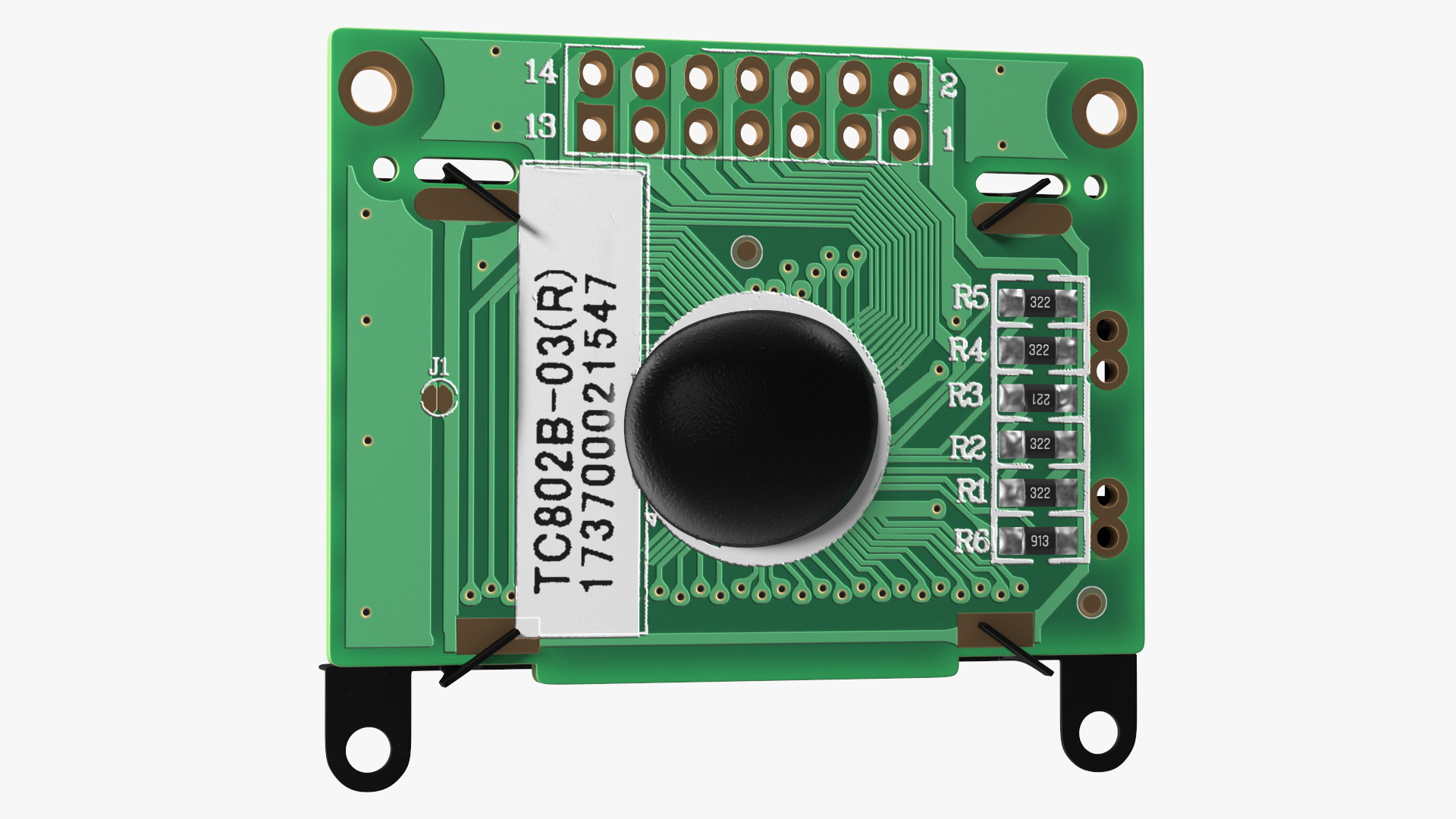 3D Character LCD Display Green OFF