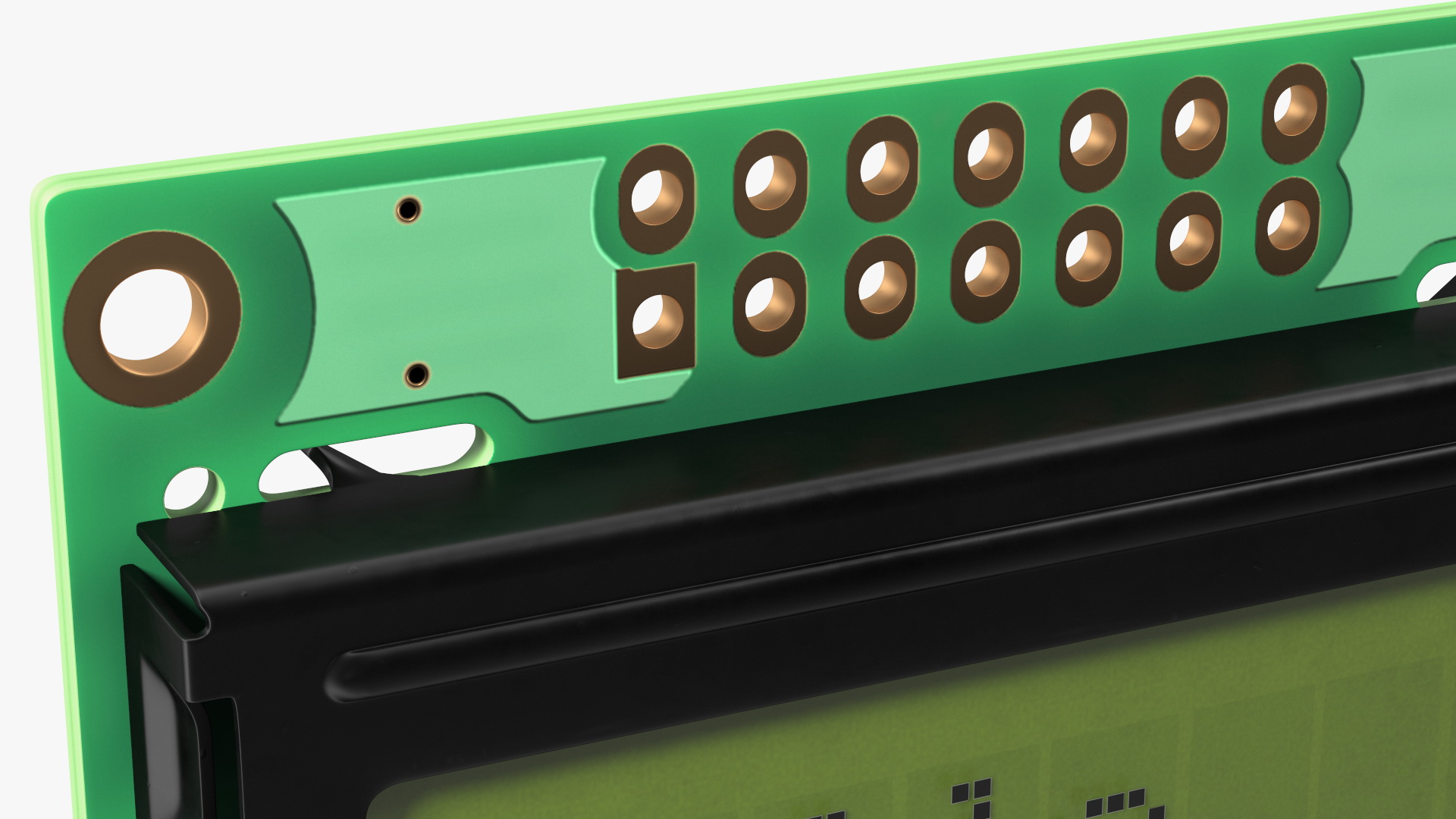 3D Character LCD Display Green OFF