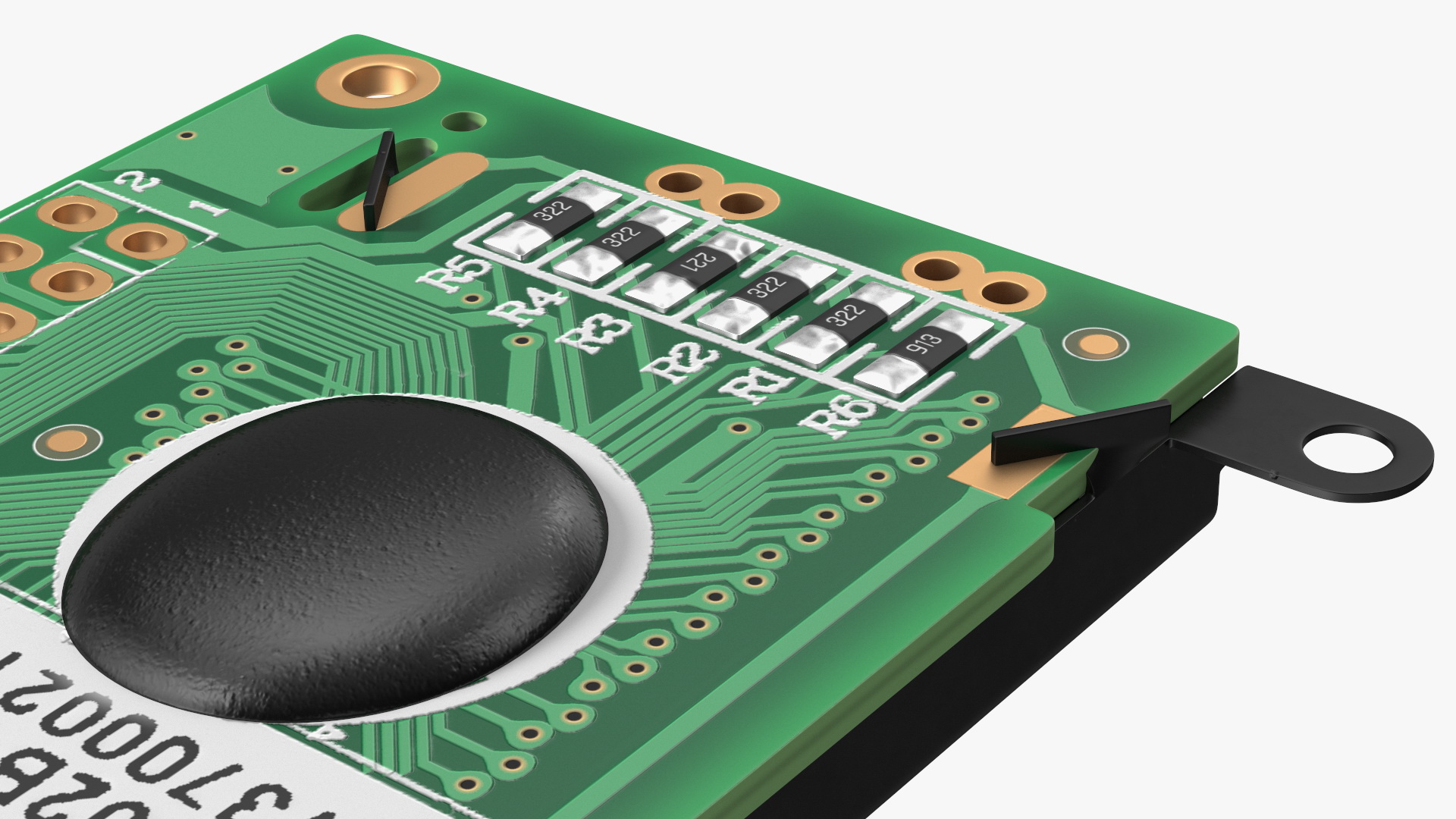 3D Character LCD Display Green OFF