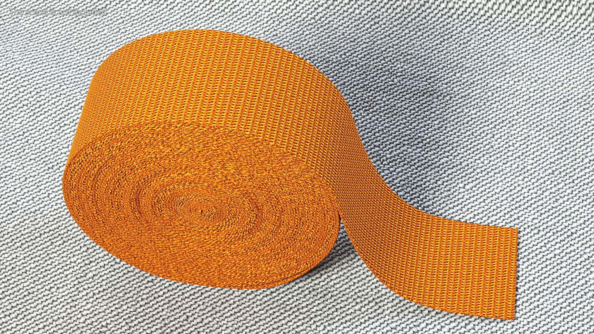3D model Webbing Belt Strap Roll Orange