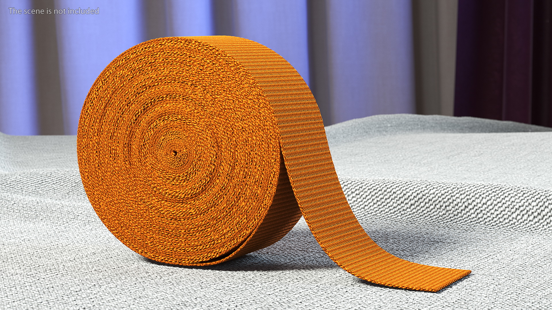 3D model Webbing Belt Strap Roll Orange