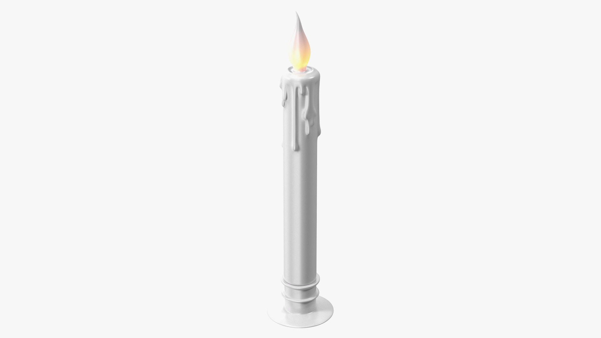 3D Electric Candle with Flame Effect model