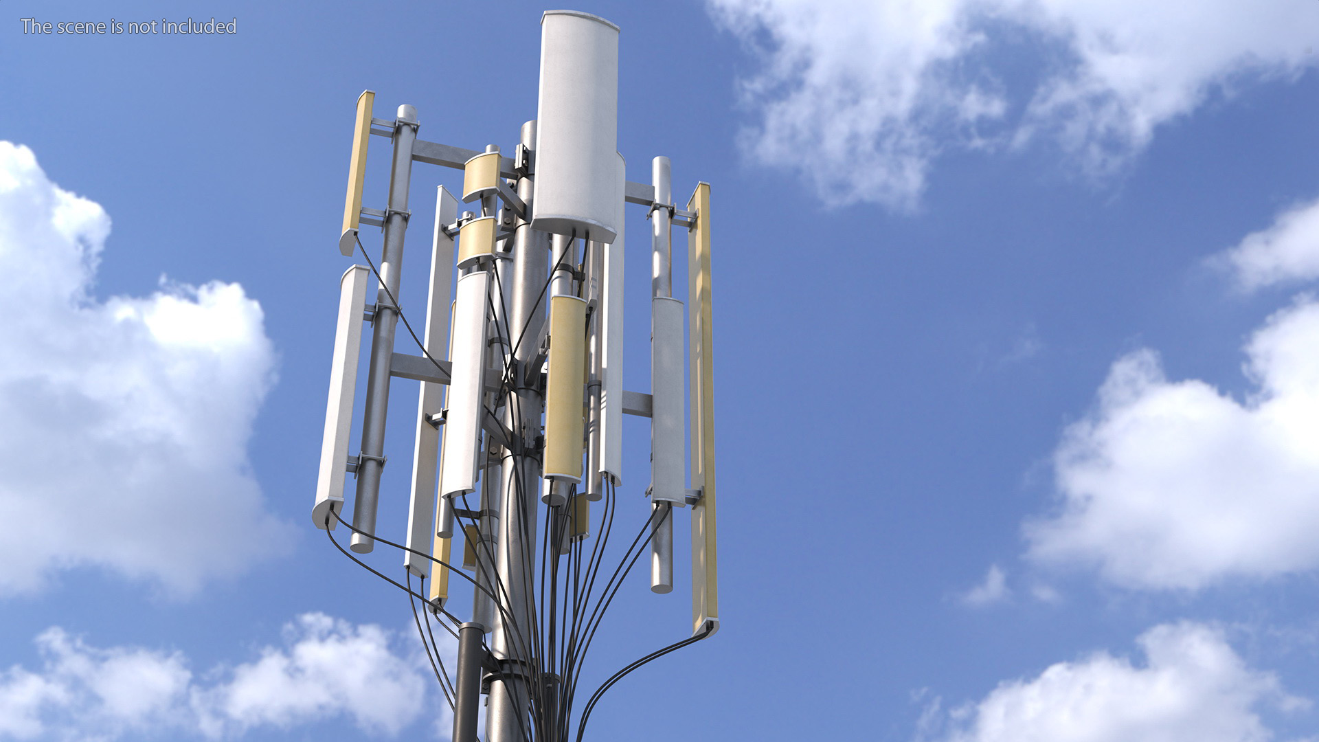 3D Roof Cellular Network Transmitter model