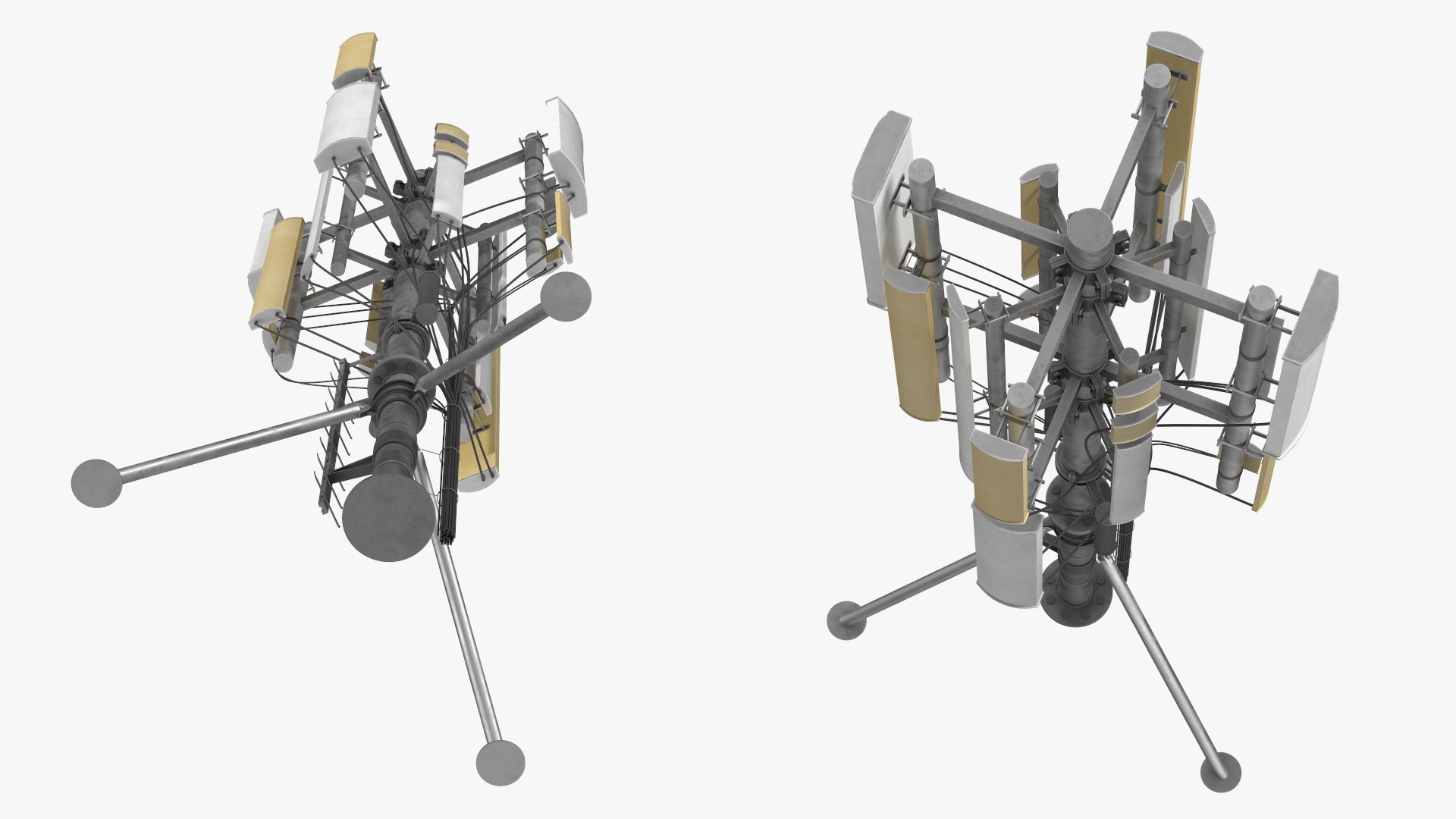 3D Roof Cellular Network Transmitter model