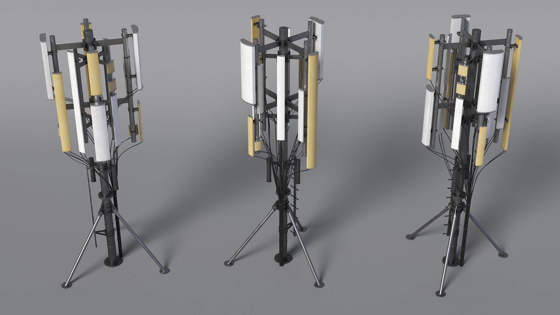 3D Roof Cellular Network Transmitter model