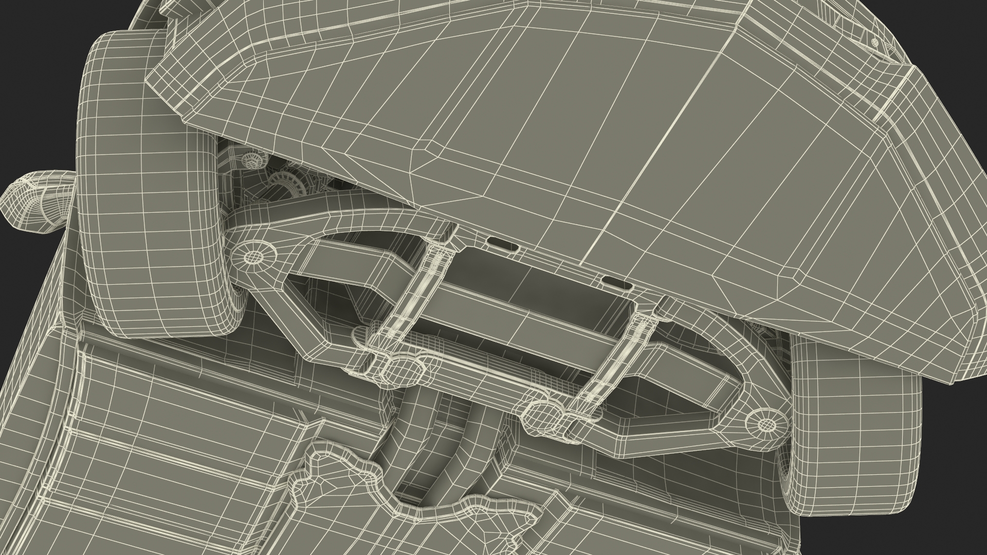 White 2023 Chevrolet Corvette Z06 Rigged for Maya 3D model