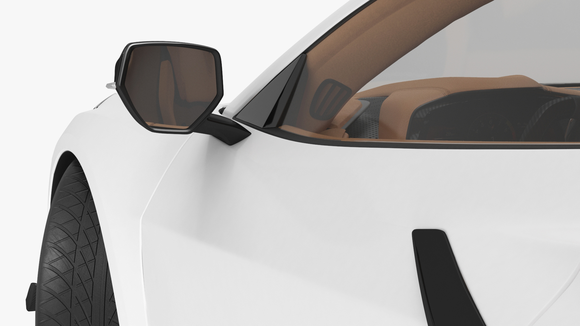 White 2023 Chevrolet Corvette Z06 Rigged for Maya 3D model