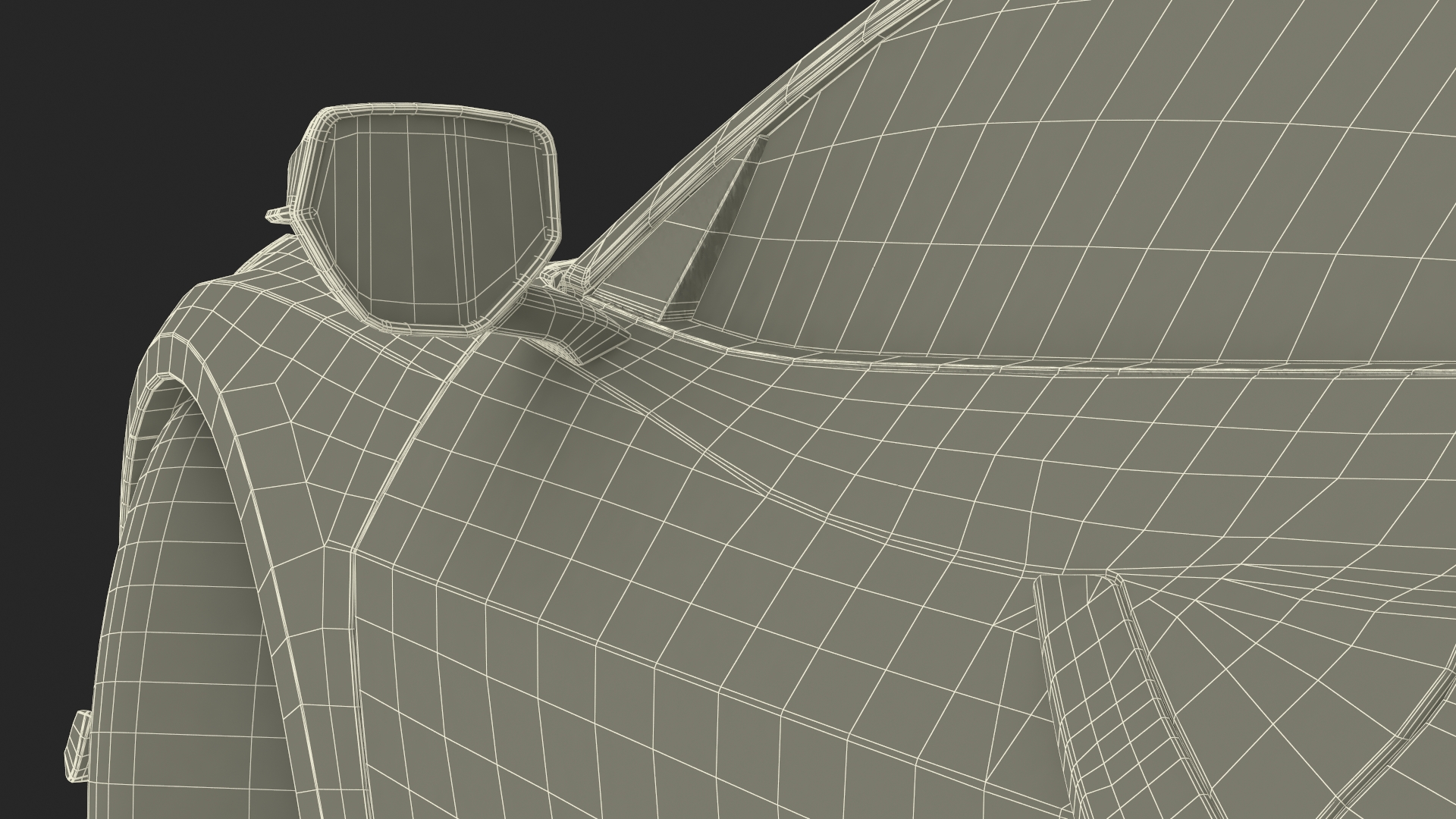 White 2023 Chevrolet Corvette Z06 Rigged for Maya 3D model