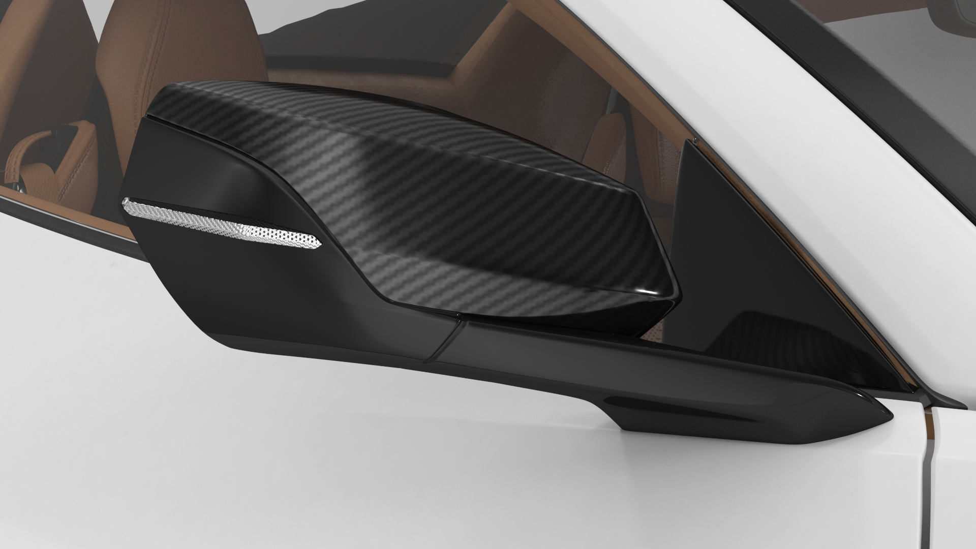 White 2023 Chevrolet Corvette Z06 Rigged for Maya 3D model