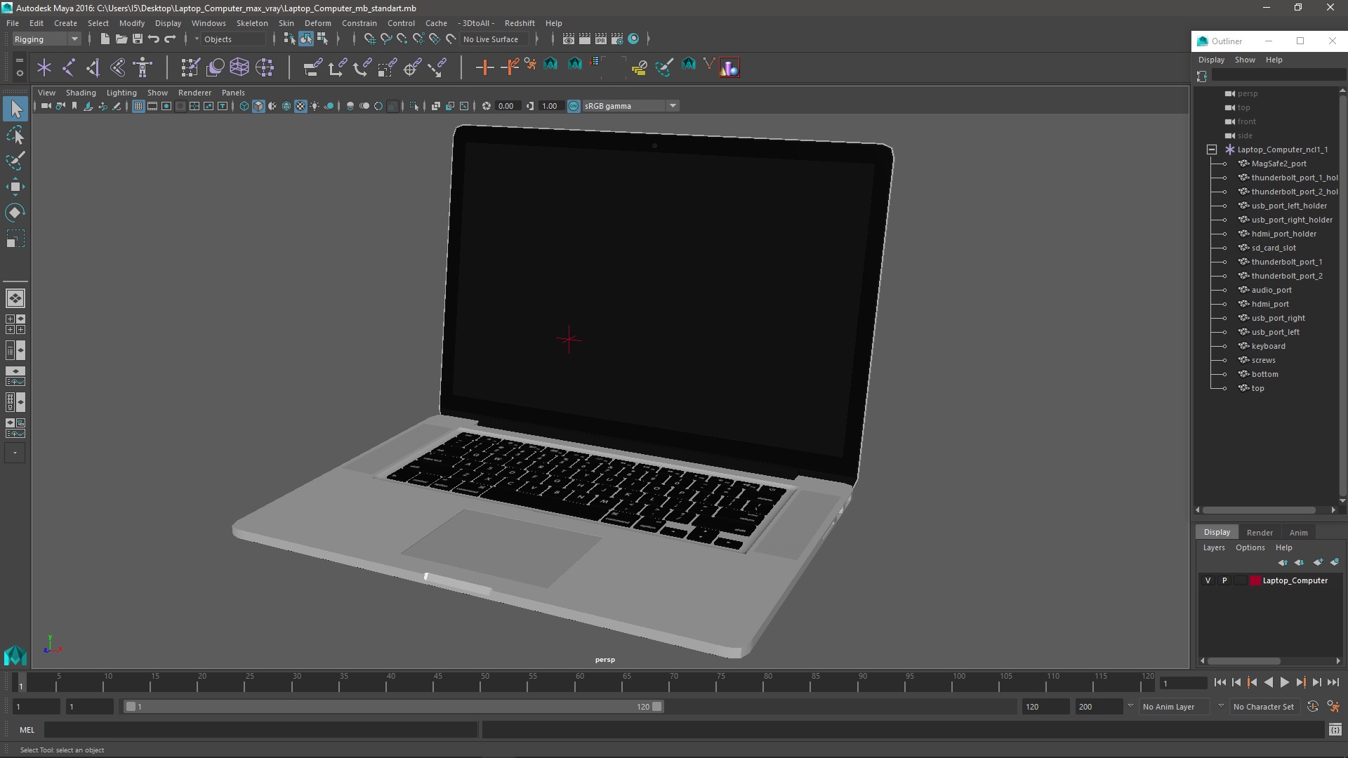 3D model Laptop Computer
