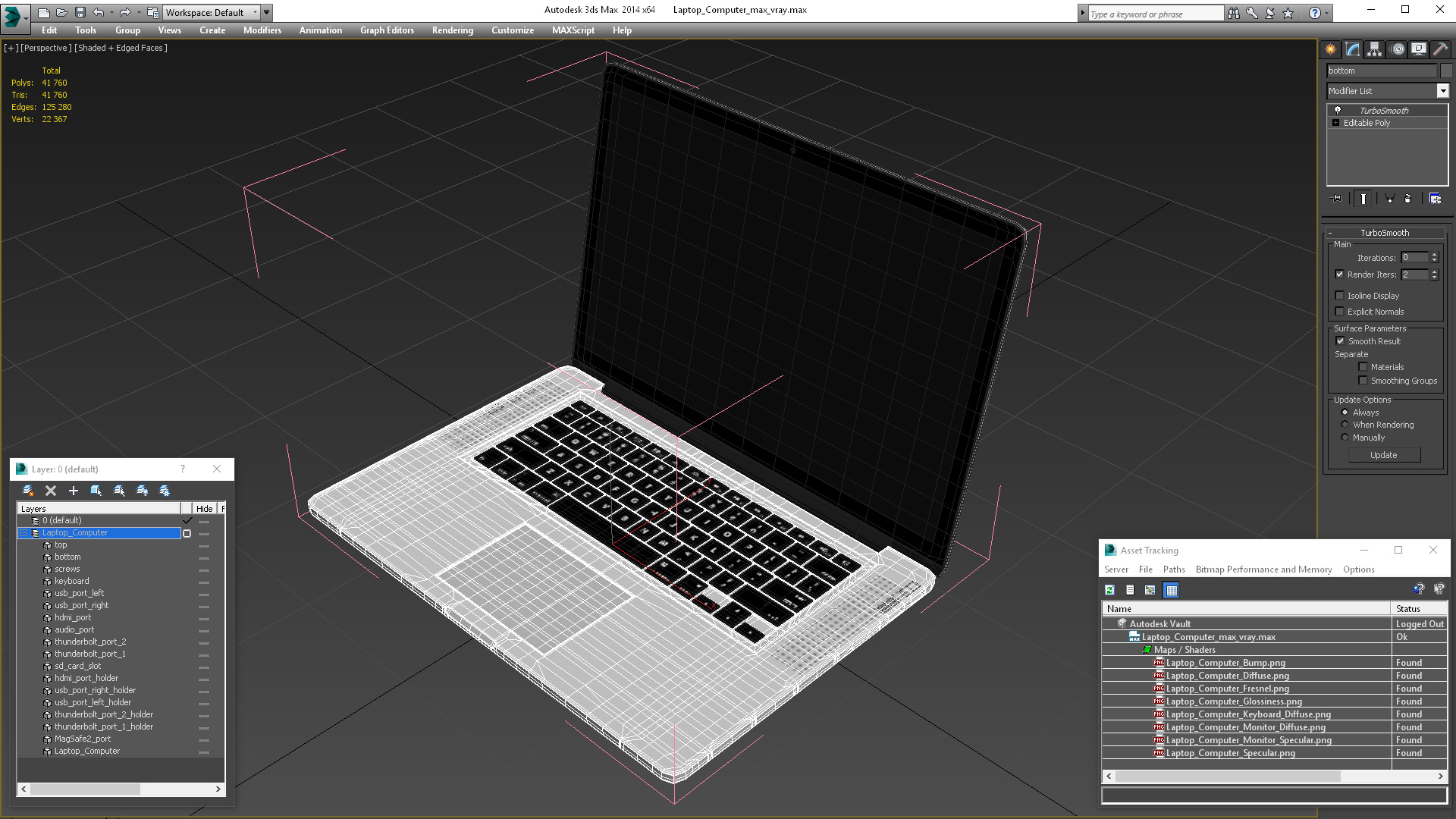 3D model Laptop Computer