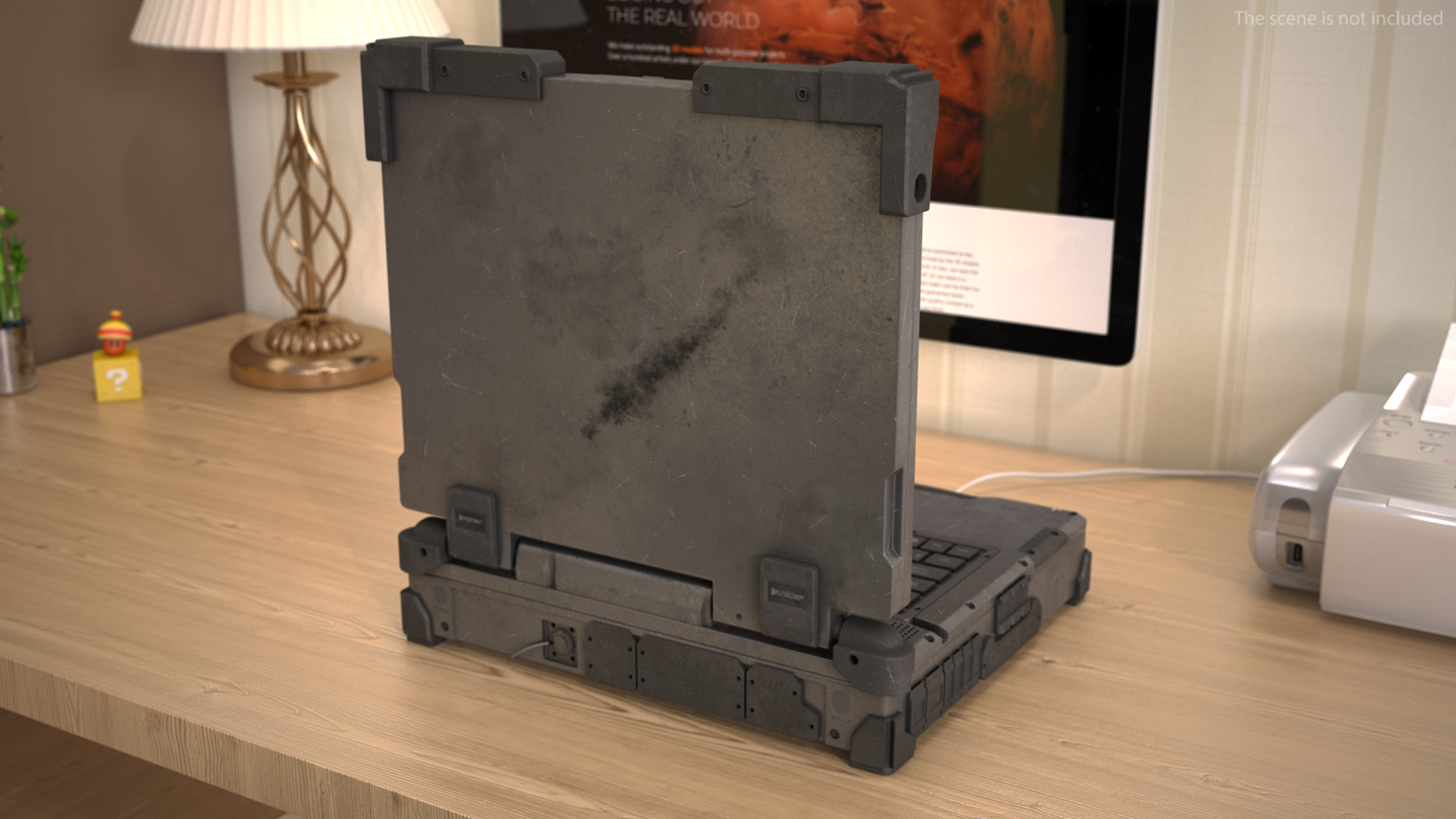 3D model Army Laptop Old