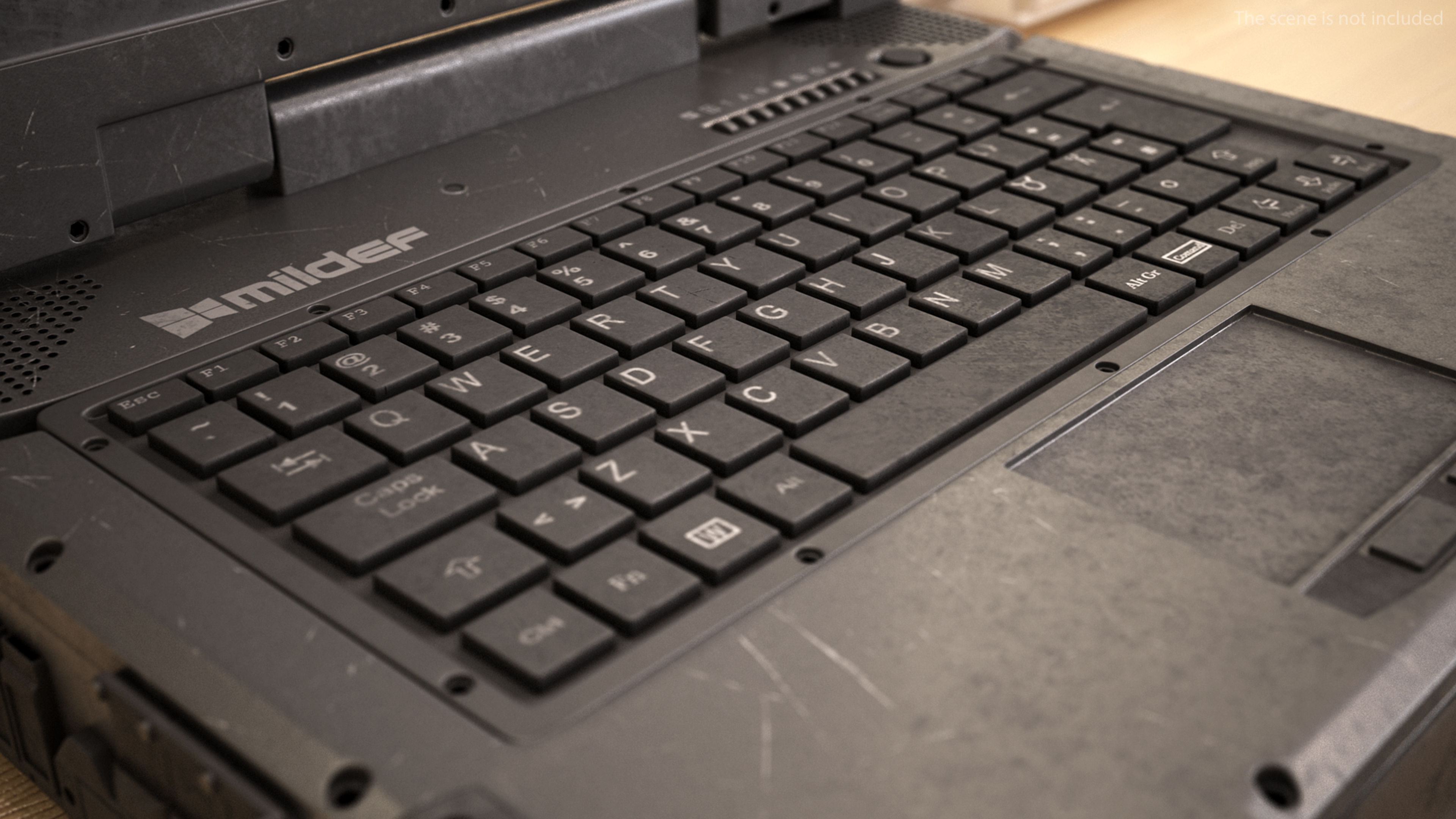 3D model Army Laptop Old