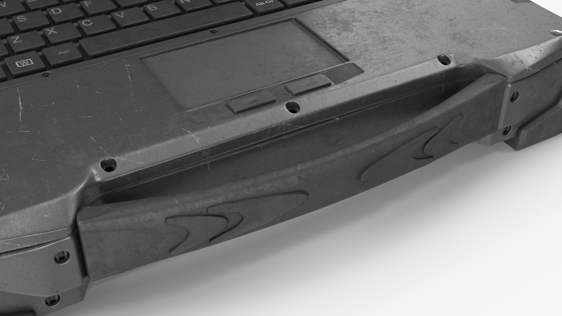 3D model Army Laptop Old