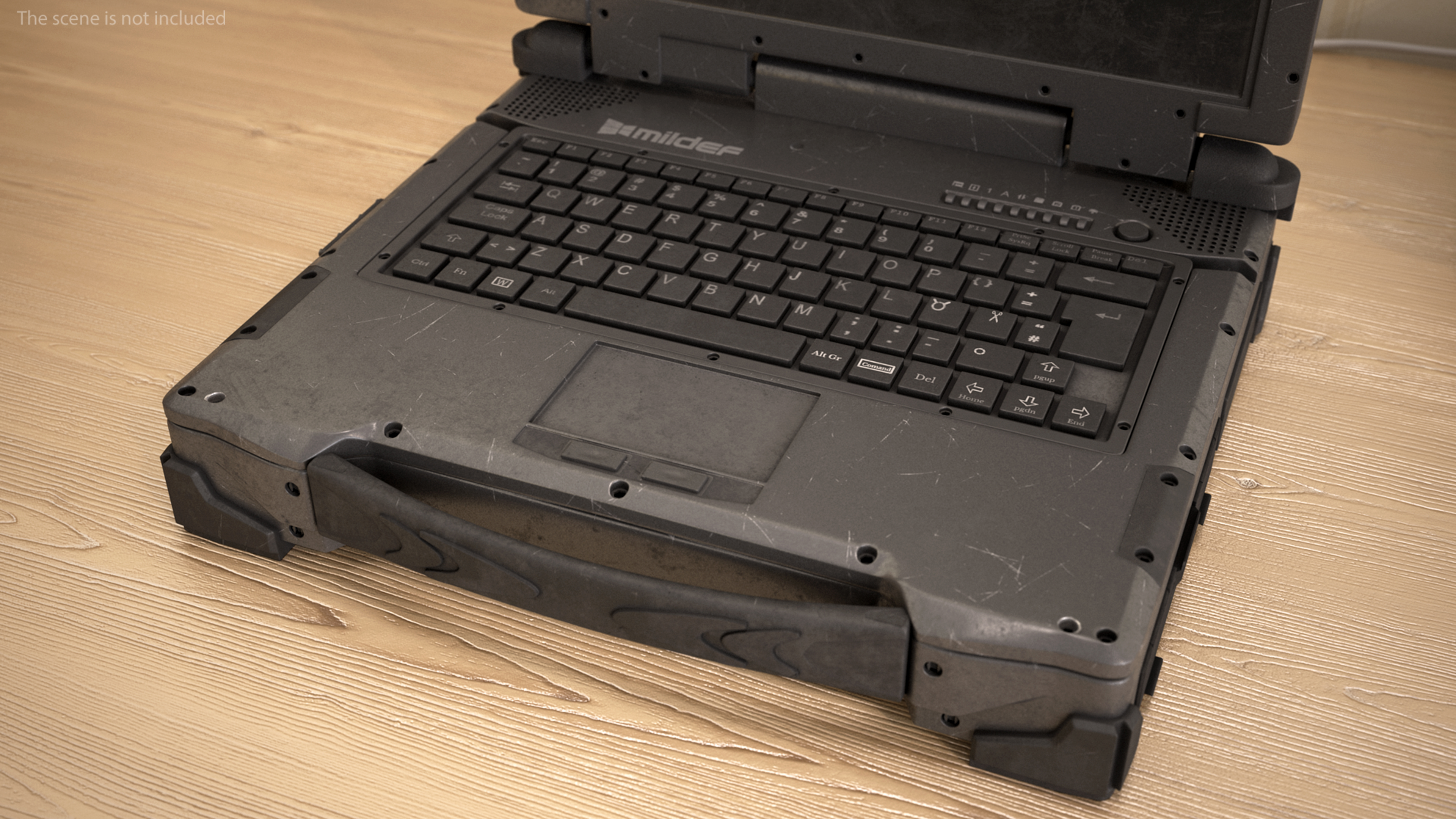 3D model Army Laptop Old