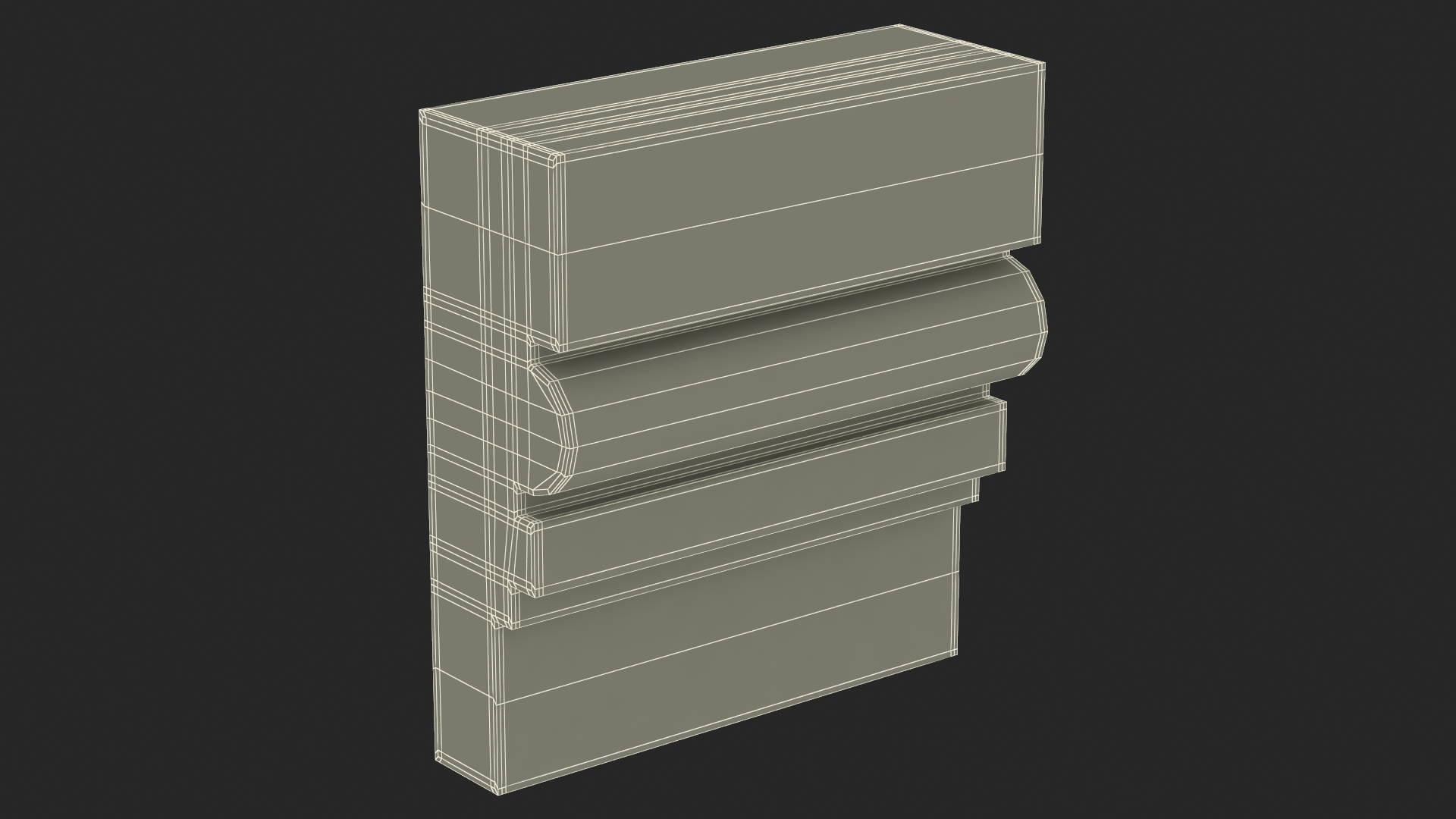 3D Architectural Molding Gypsum Type 12