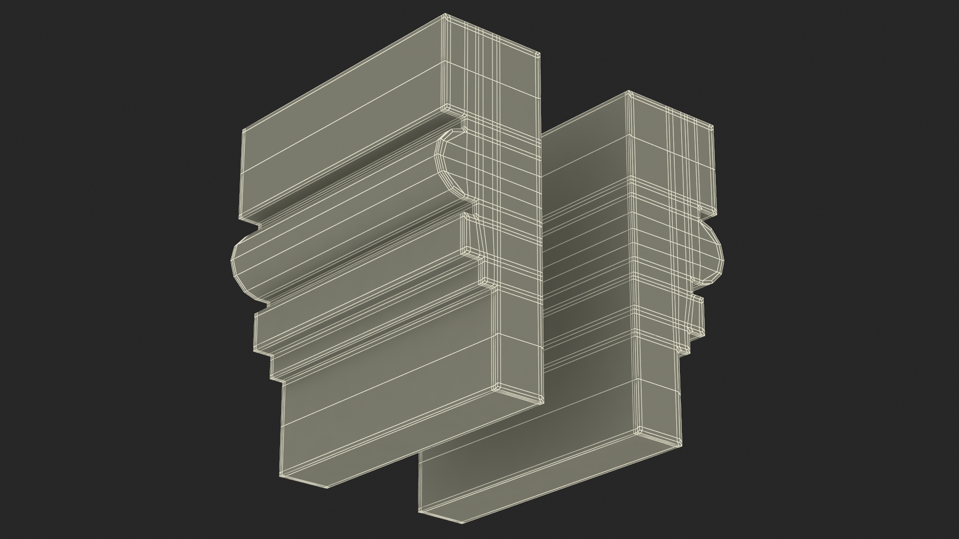 3D Architectural Molding Gypsum Type 12