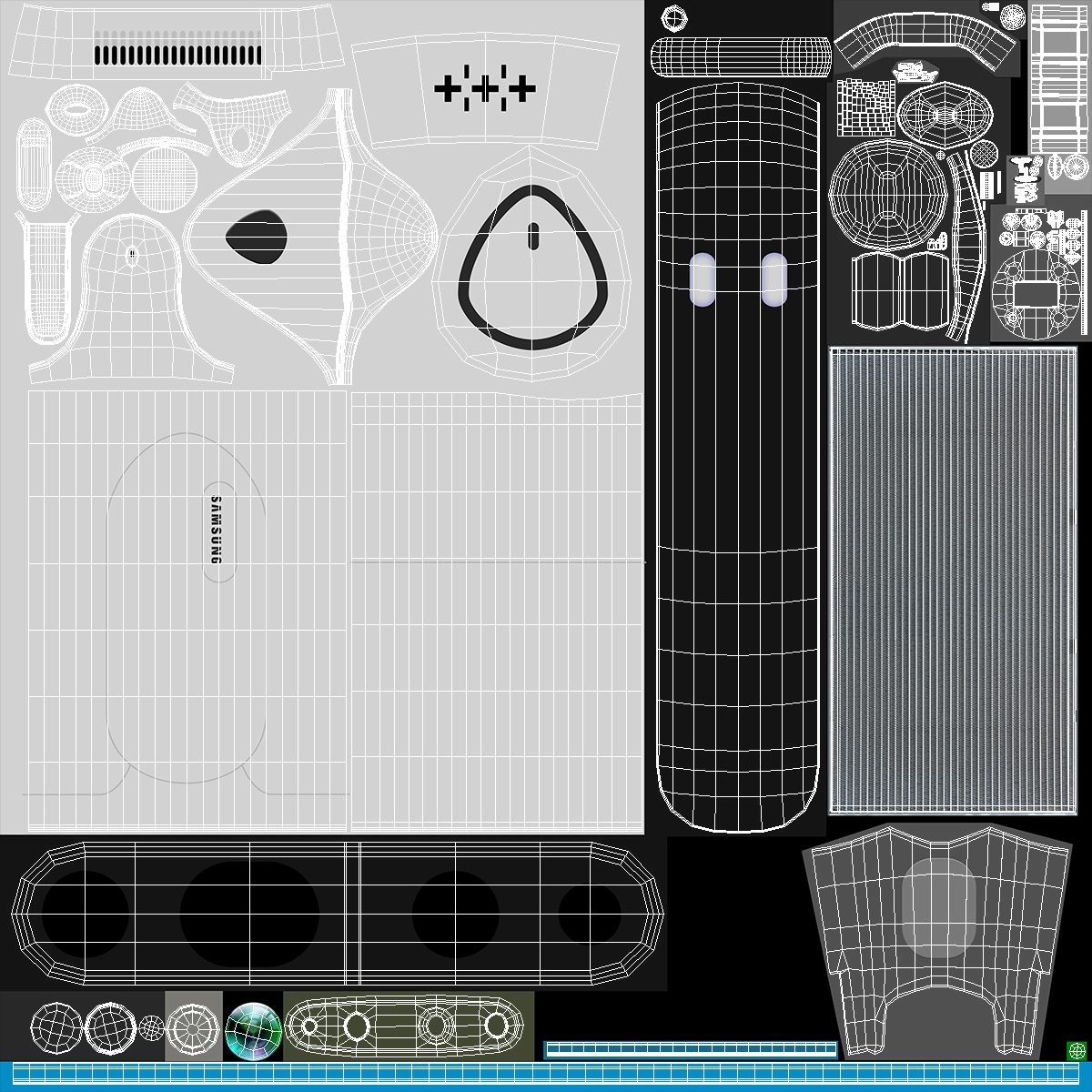 Samsung Bot Handy Rigged 3D model