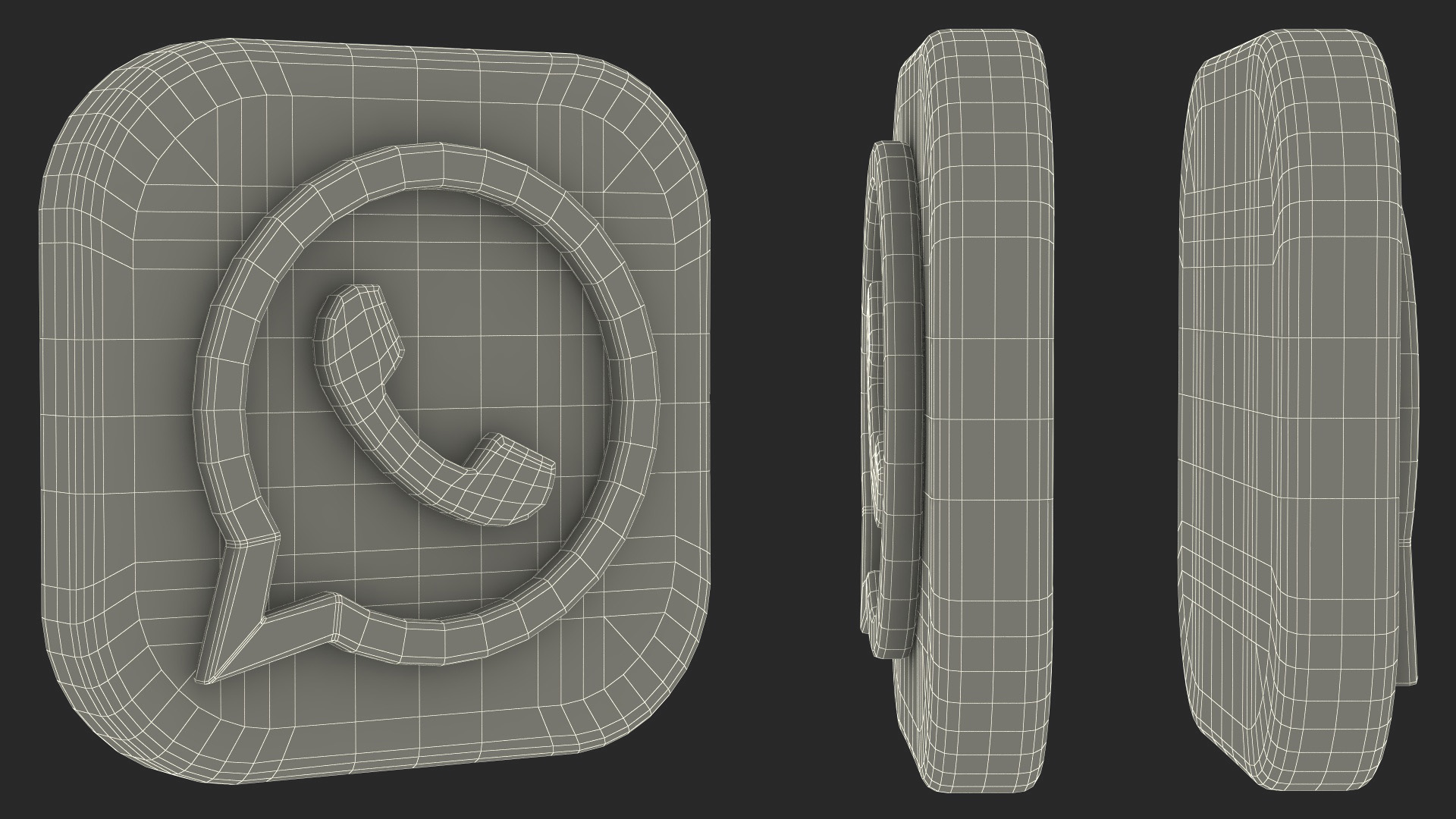 3D Whatsapp Icon model