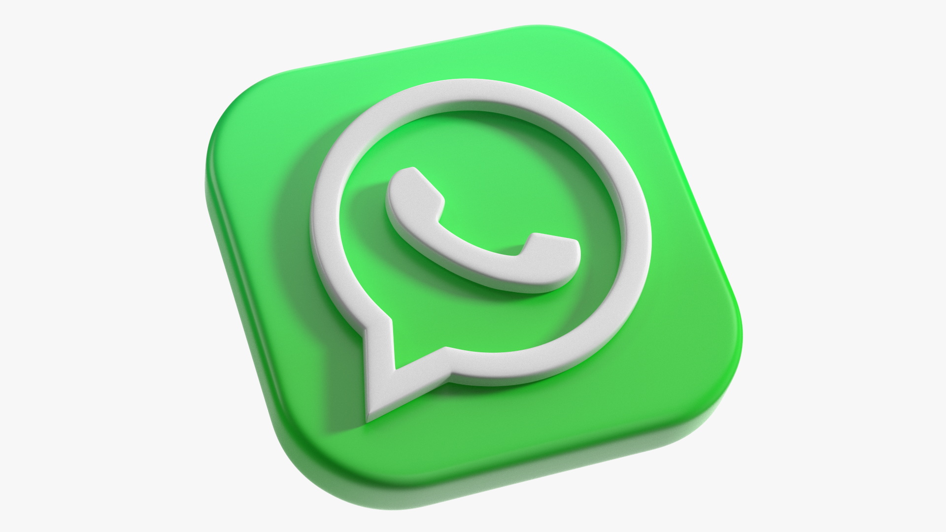 3D Whatsapp Icon model