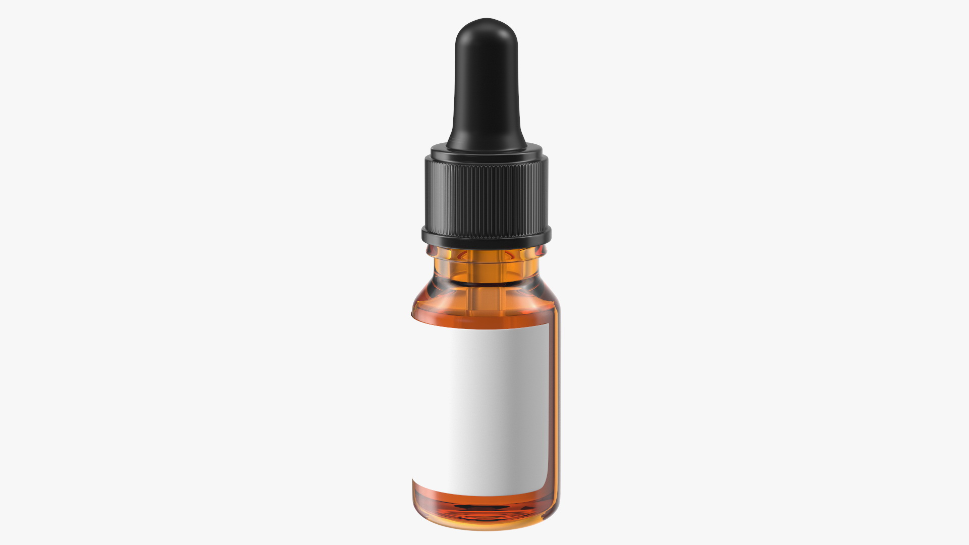 3D model Amber Glass Dropper Bottle 5ml