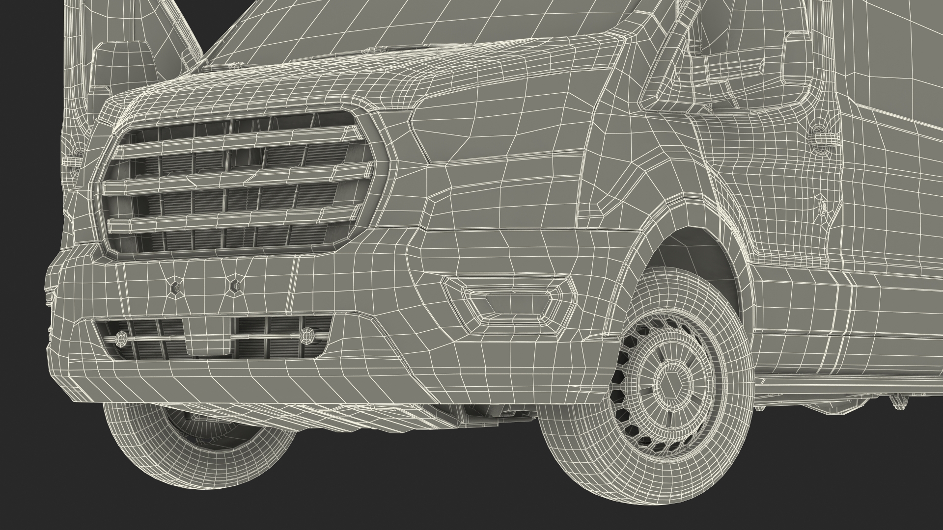 Cargo Van Generic 2020 Rigged 3D model