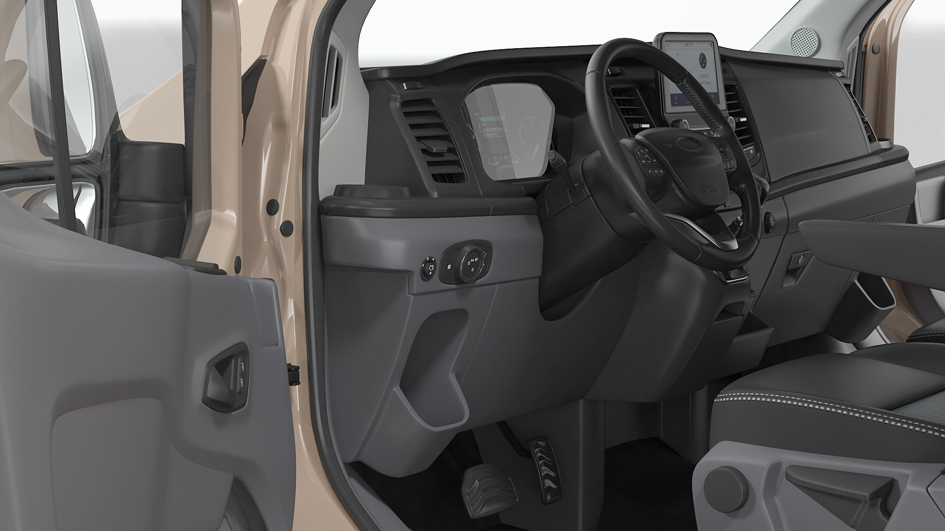 Cargo Van Generic 2020 Rigged 3D model