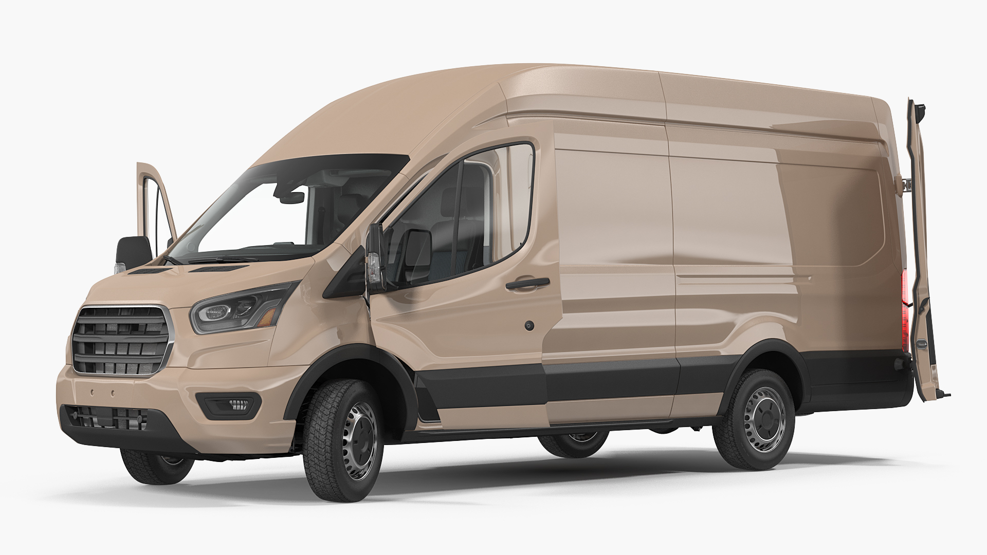 Cargo Van Generic 2020 Rigged 3D model