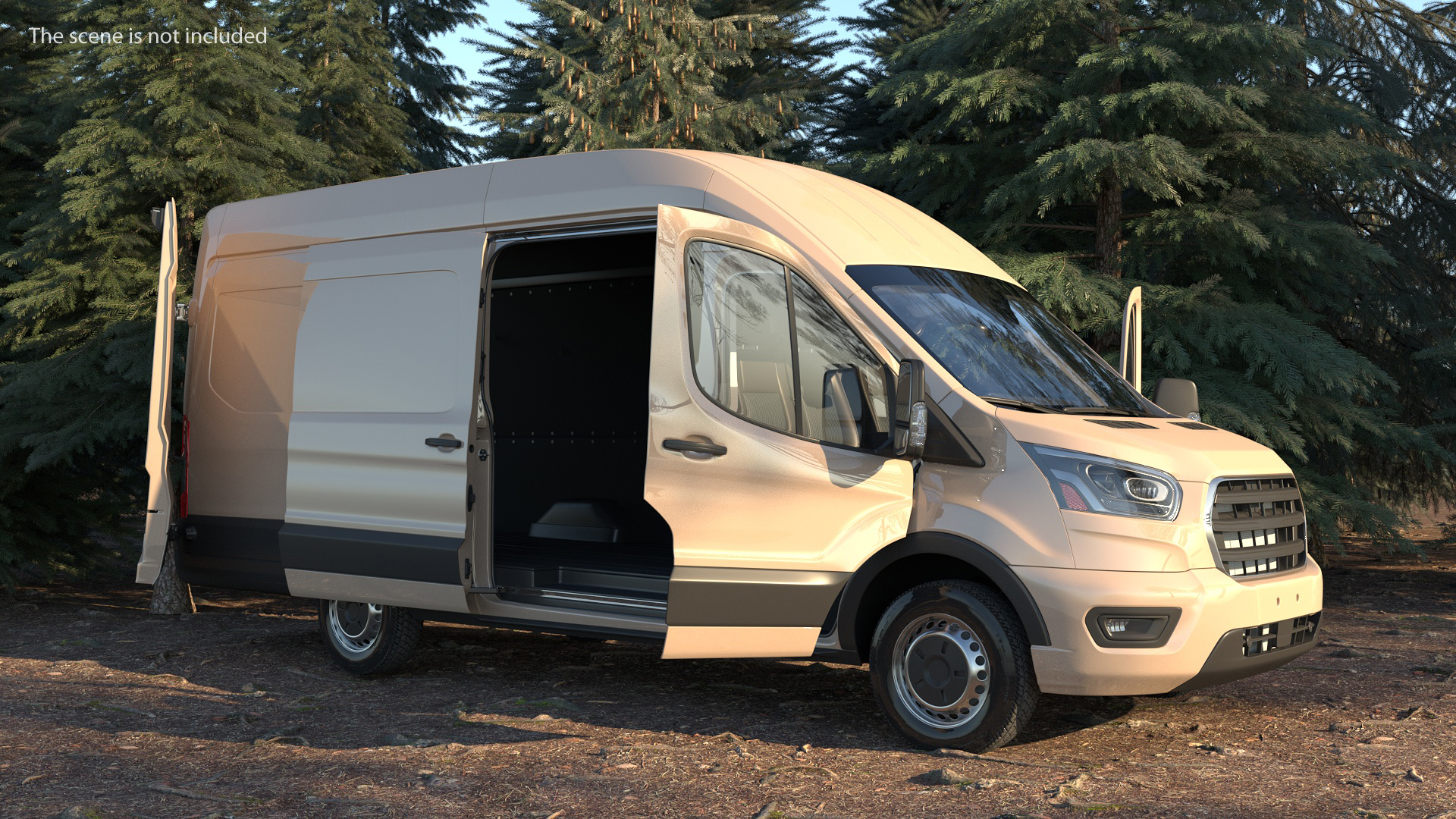 Cargo Van Generic 2020 Rigged 3D model