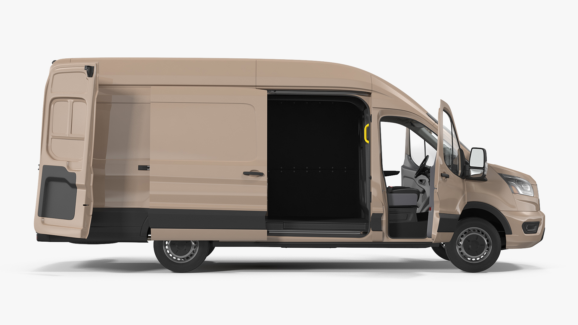 Cargo Van Generic 2020 Rigged 3D model