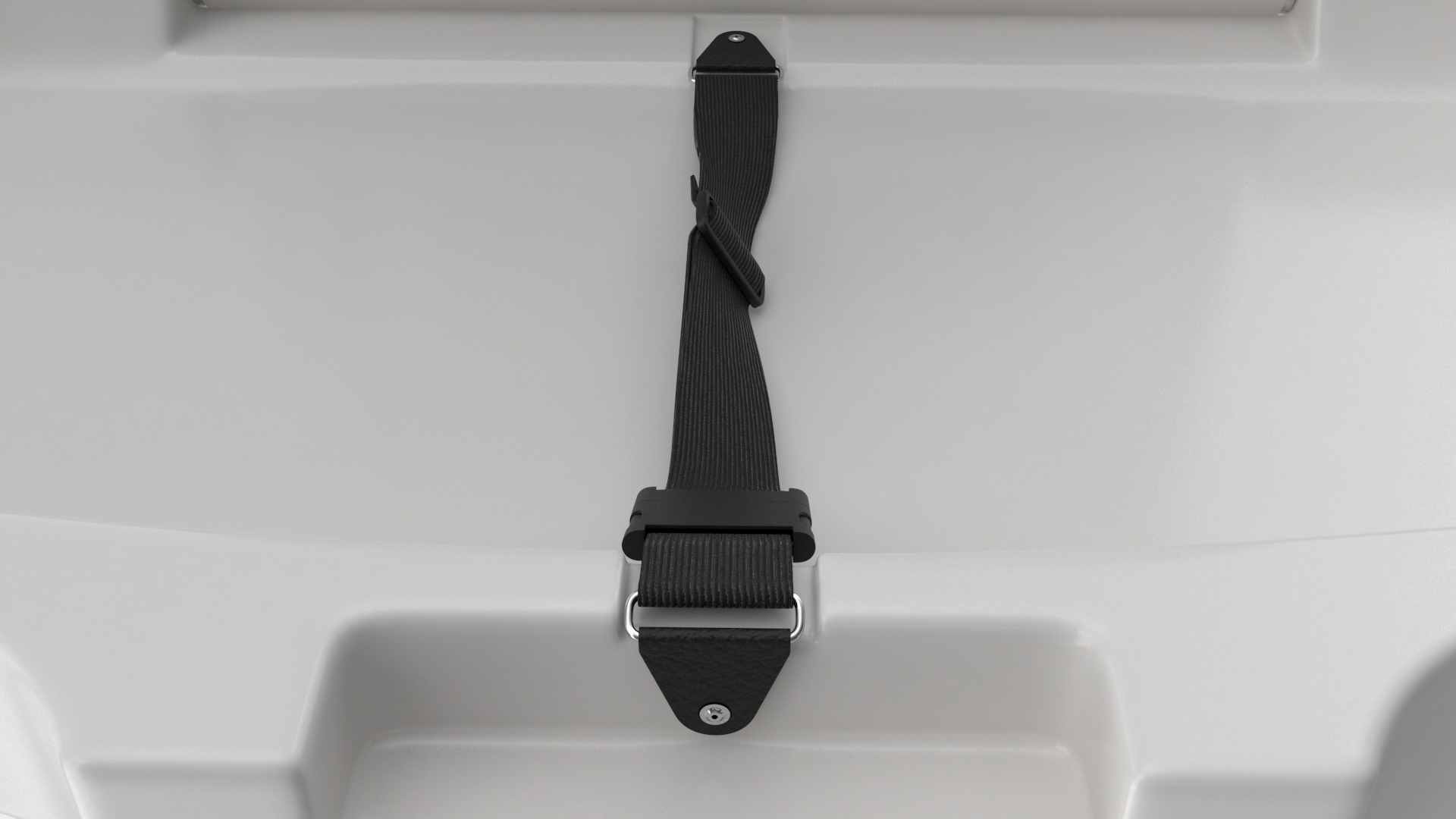 3D model Wall Mount Baby Changing Station with Safety Strap