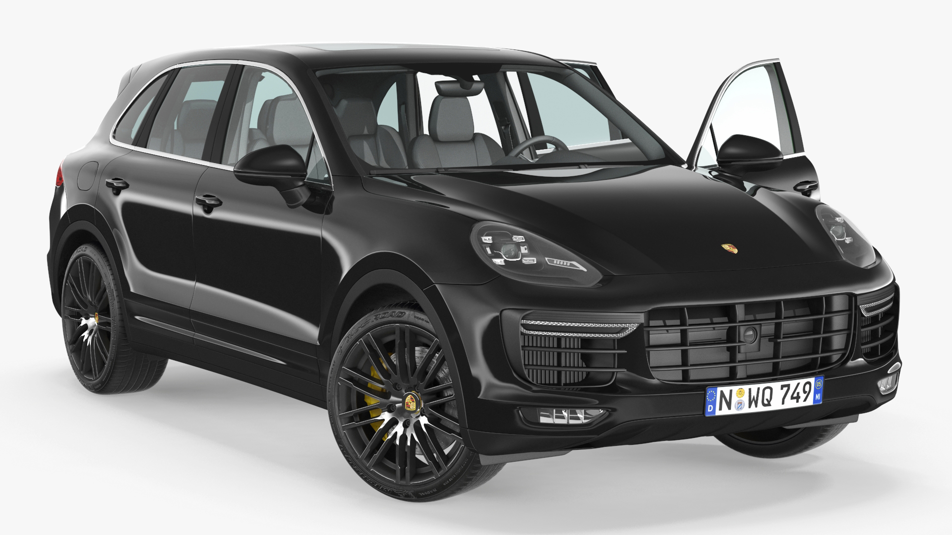 3D 2015 Porsche Cayenne S Rigged for Maya model