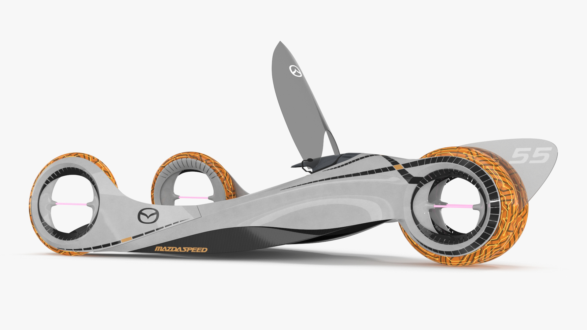 Mazda KAAN Futuristic Race Car Rigged 3D