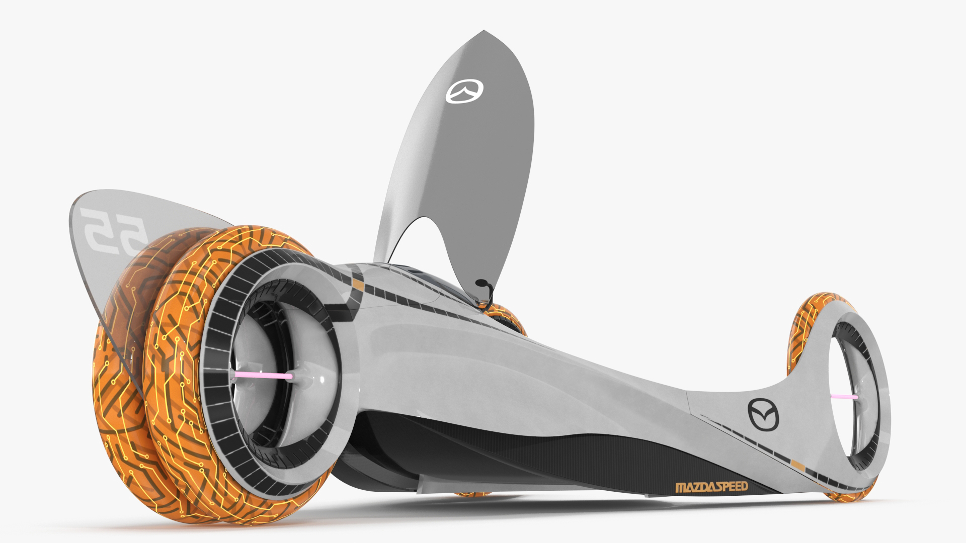 Mazda KAAN Futuristic Race Car Rigged 3D