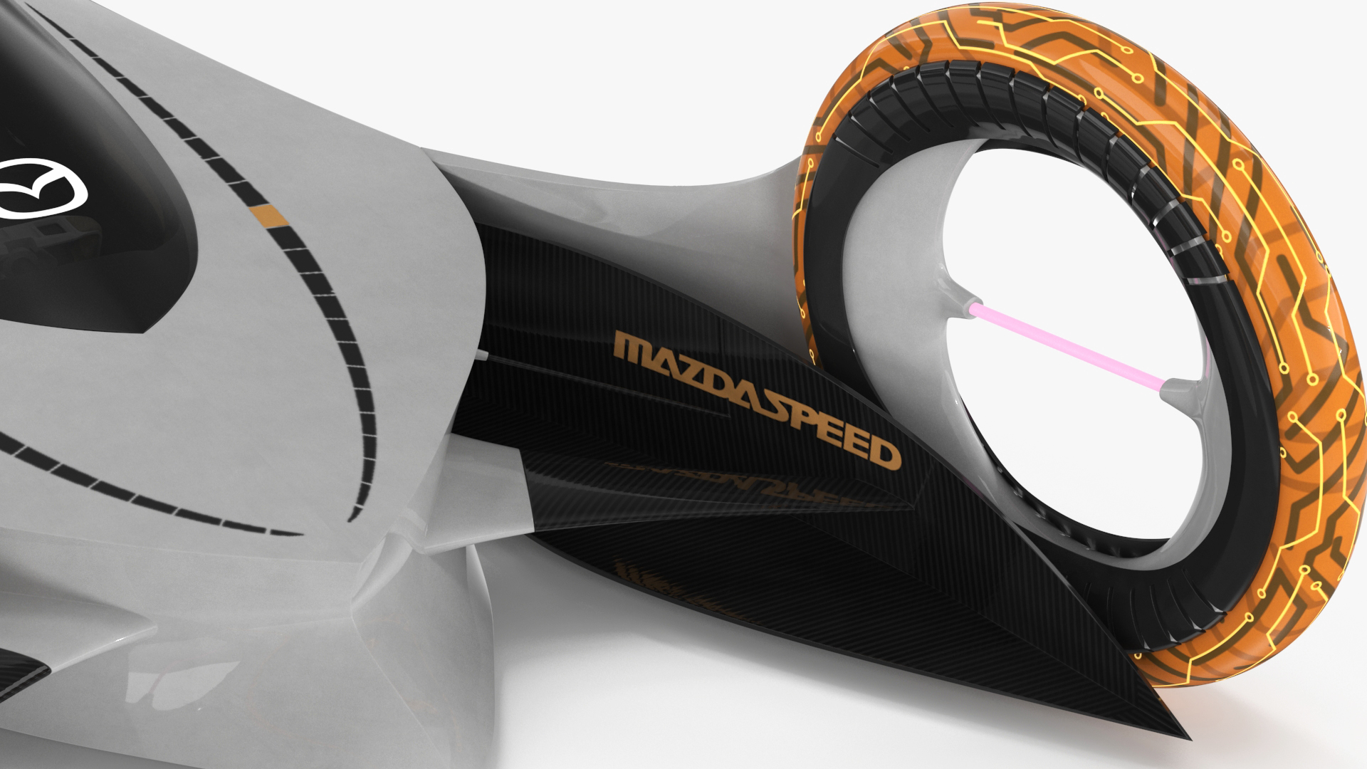 Mazda KAAN Futuristic Race Car Rigged 3D