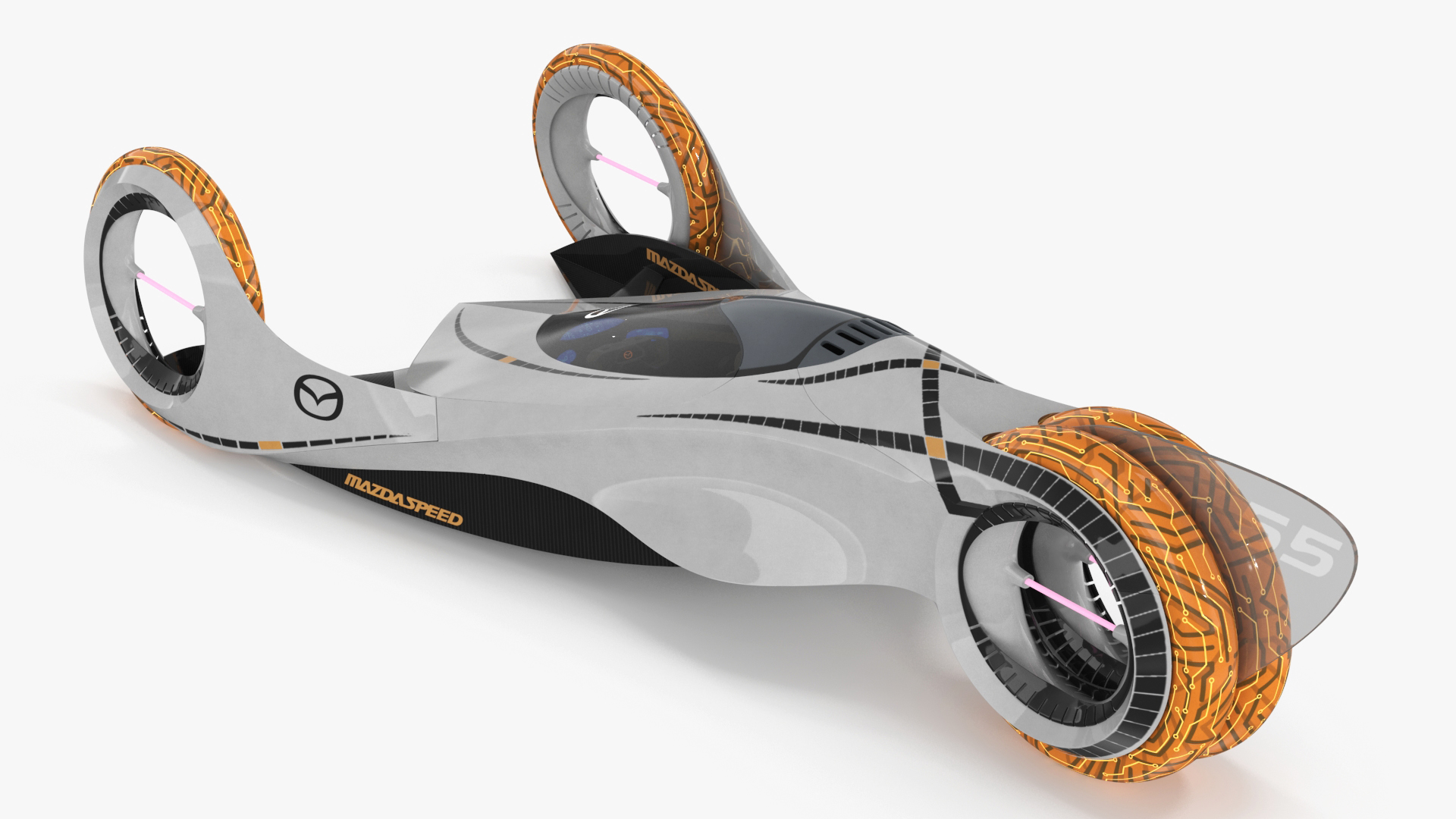 Mazda KAAN Futuristic Race Car Rigged 3D