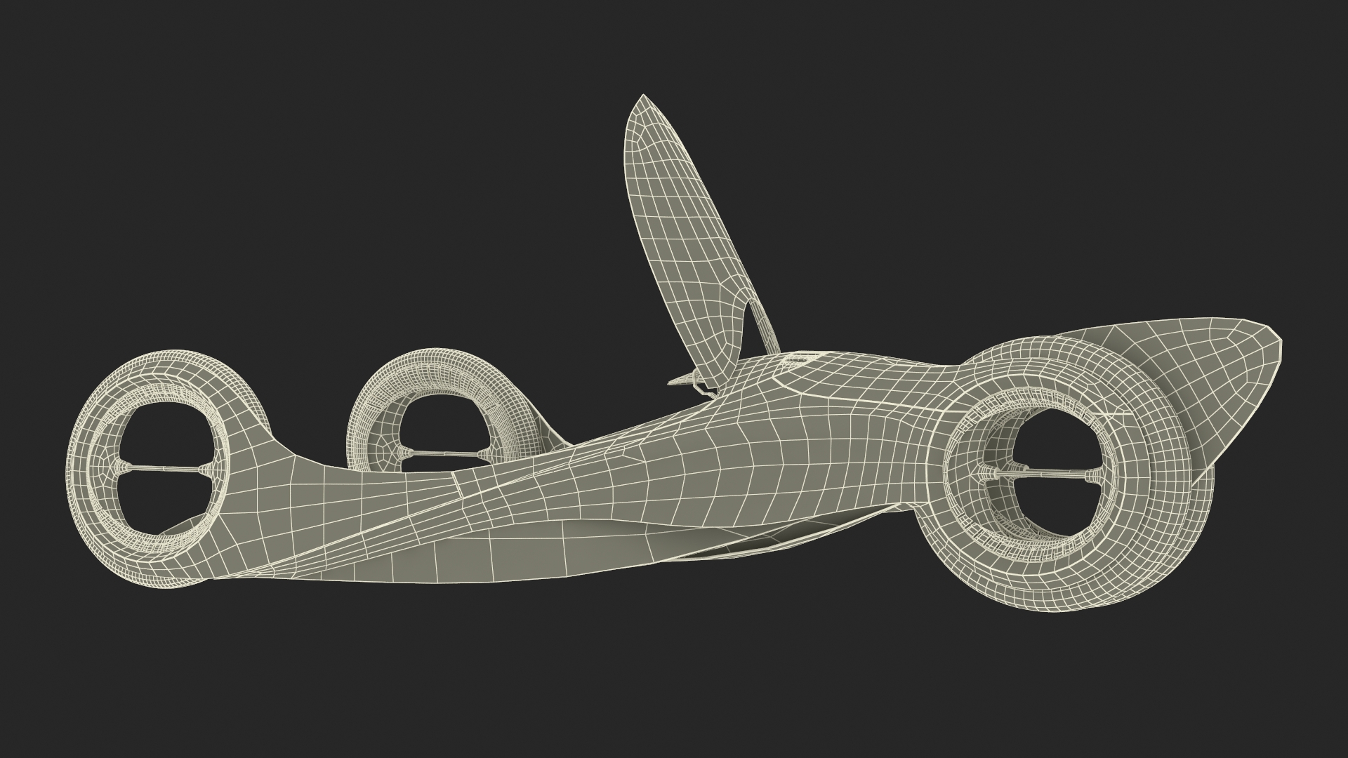 Mazda KAAN Futuristic Race Car Rigged 3D