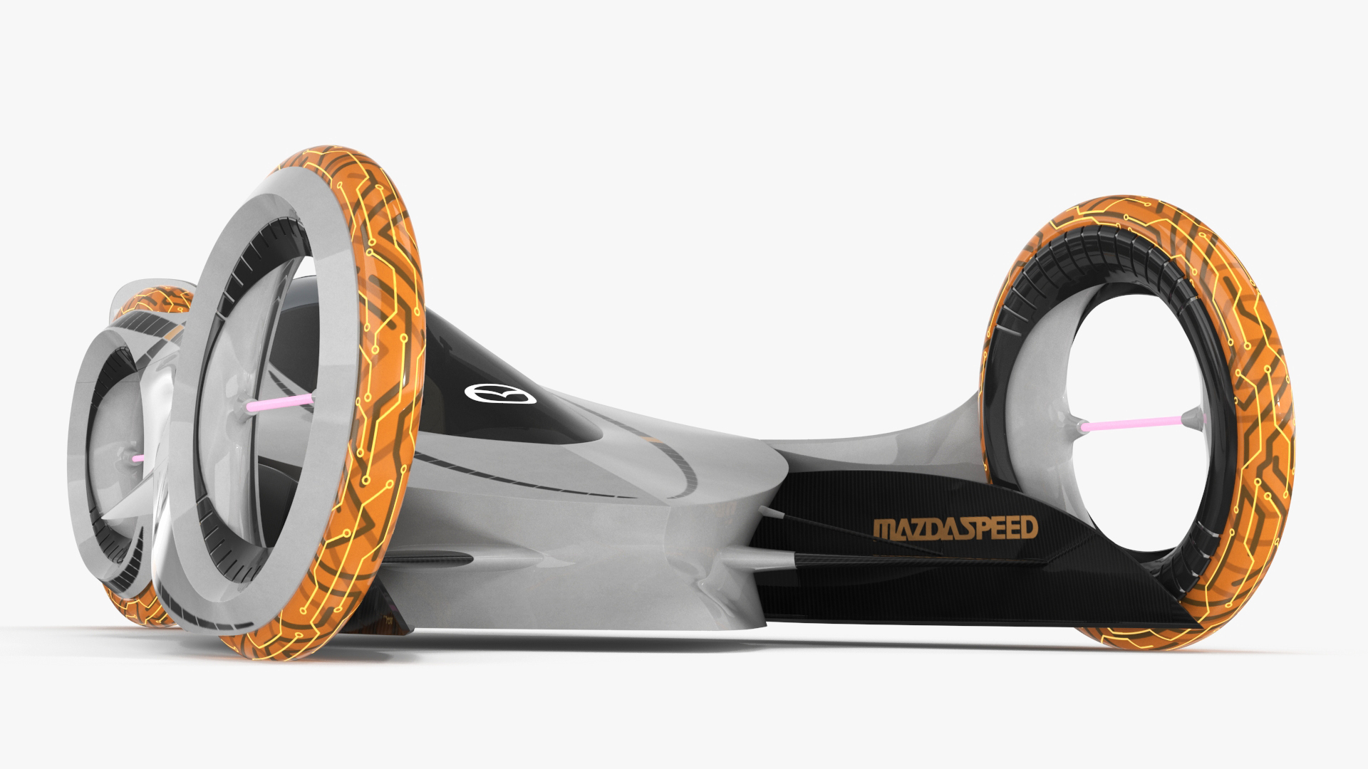 Mazda KAAN Futuristic Race Car Rigged 3D