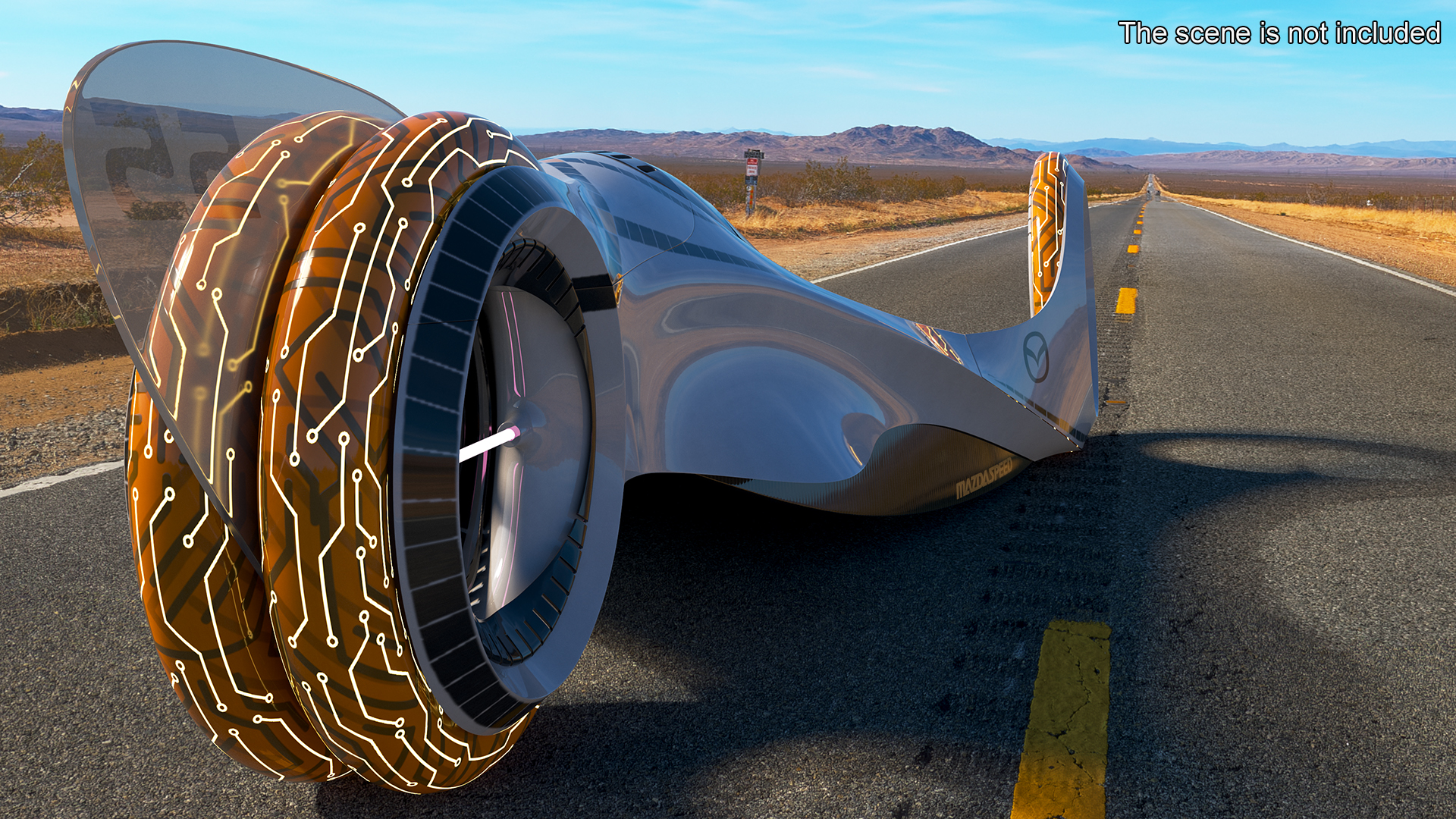 Mazda KAAN Futuristic Race Car Rigged 3D