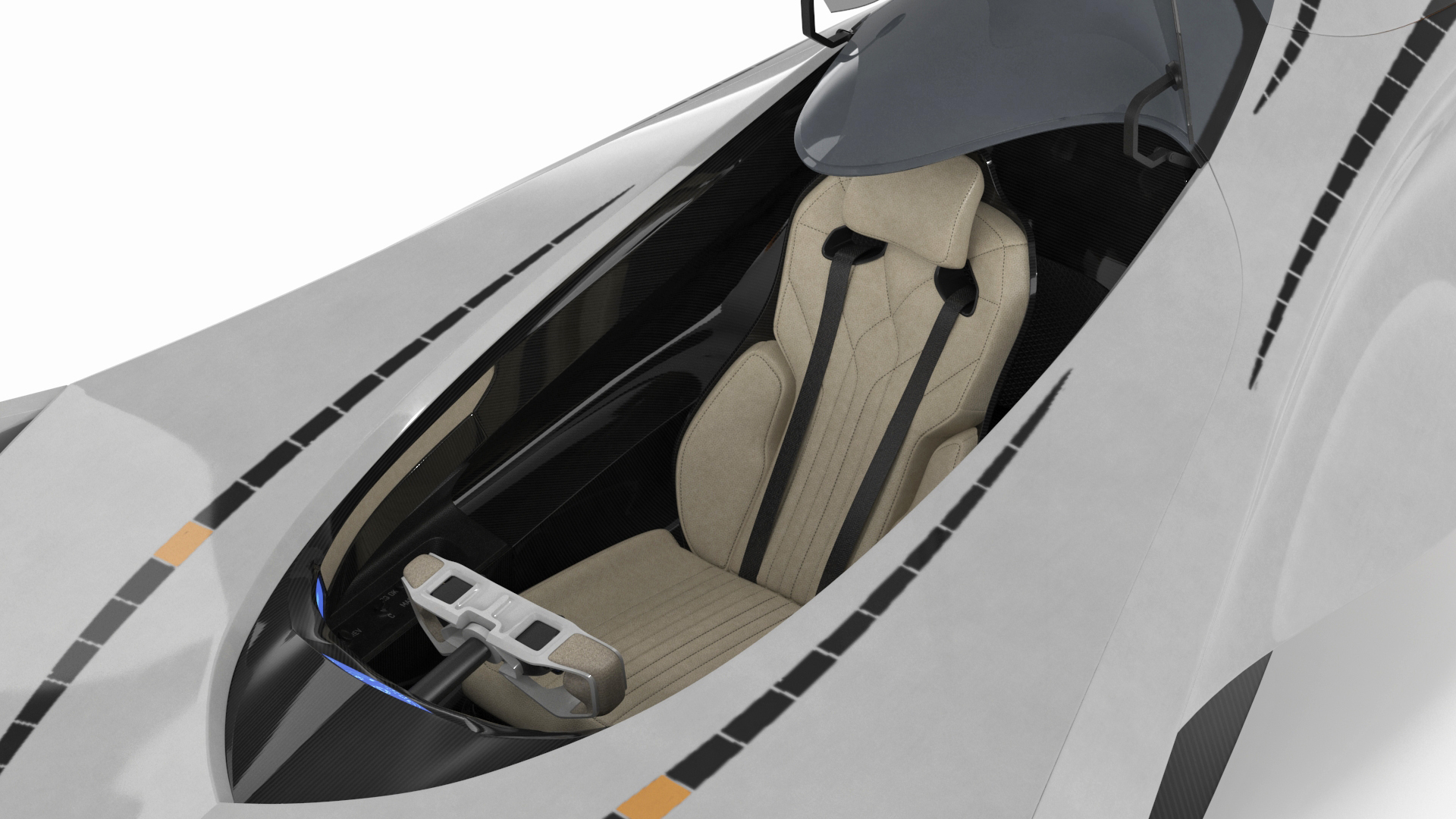 Mazda KAAN Futuristic Race Car Rigged 3D
