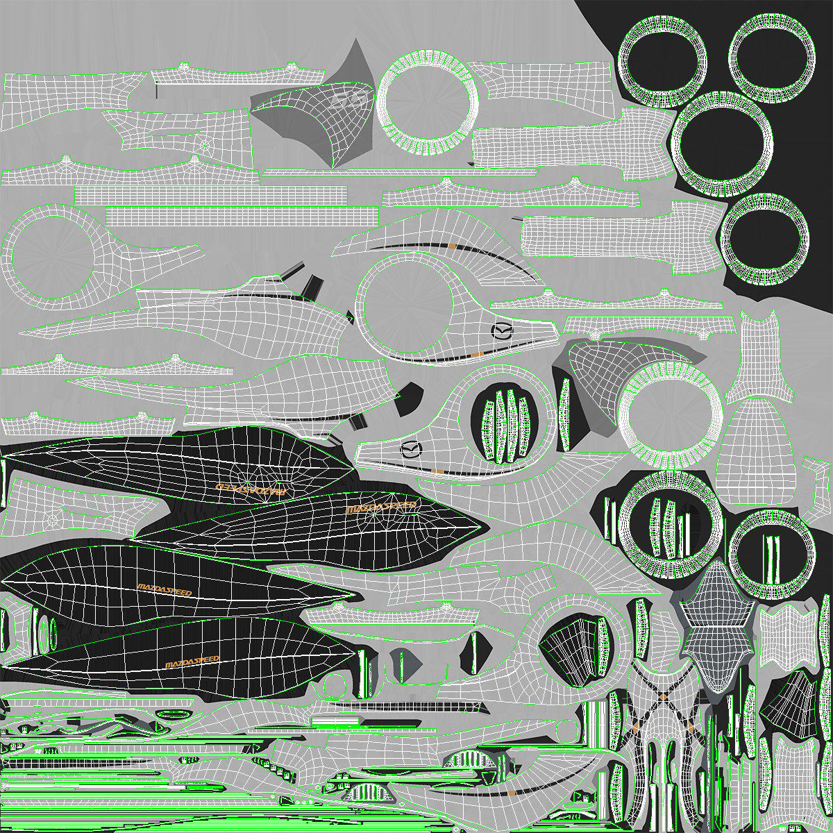 Mazda KAAN Futuristic Race Car Rigged 3D