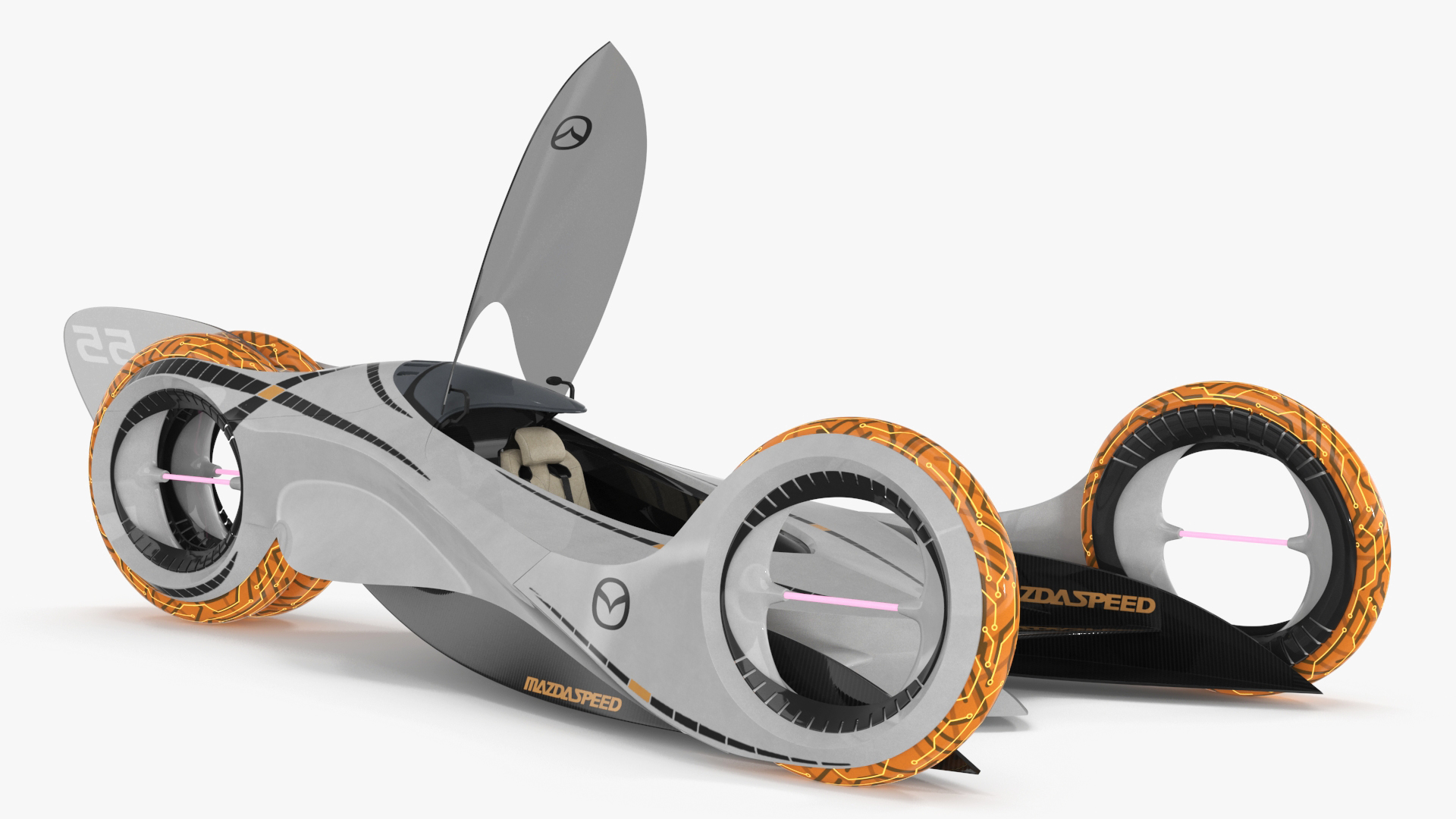 Mazda KAAN Futuristic Race Car Rigged 3D