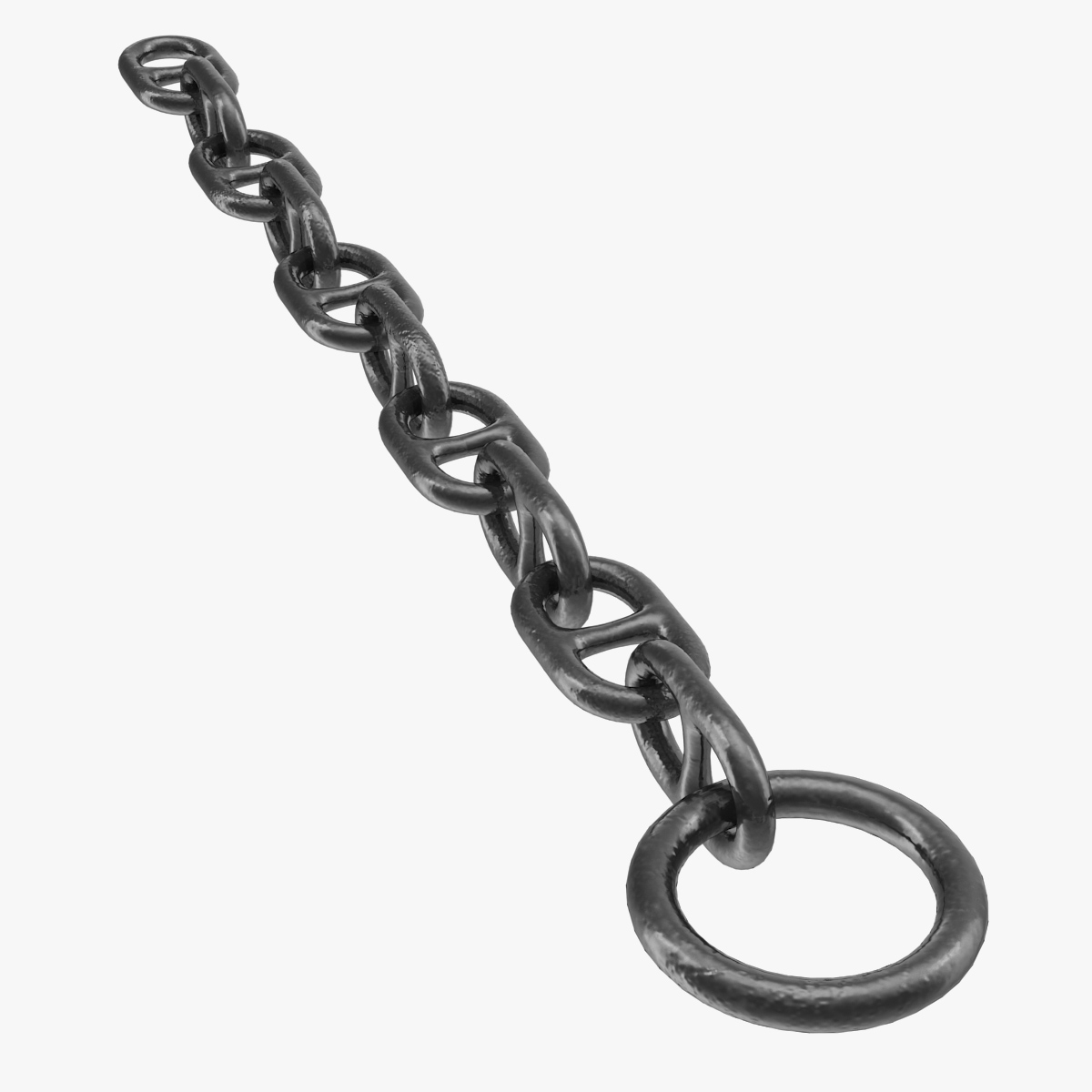 Piece of Anchor Ship Chain 3D Model, view 3