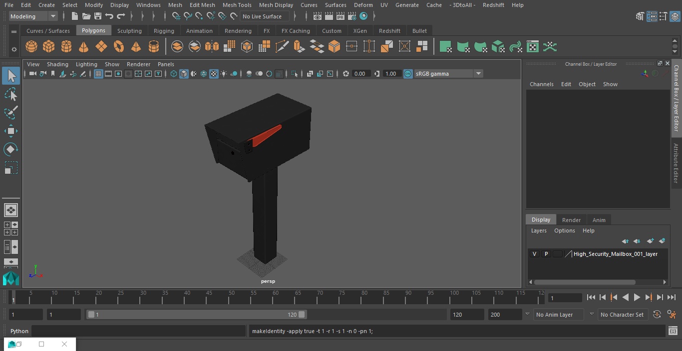3D High Security Mailbox