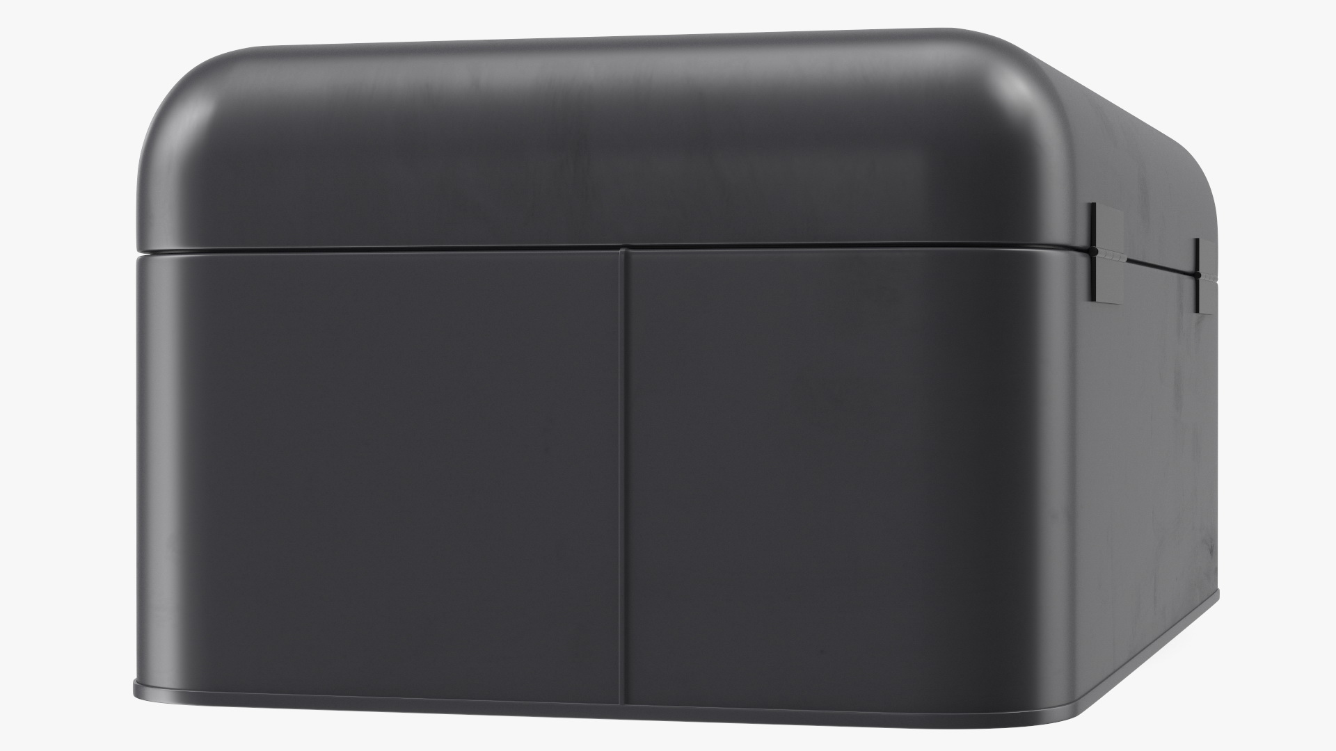 3D Metal Bread Bin Black