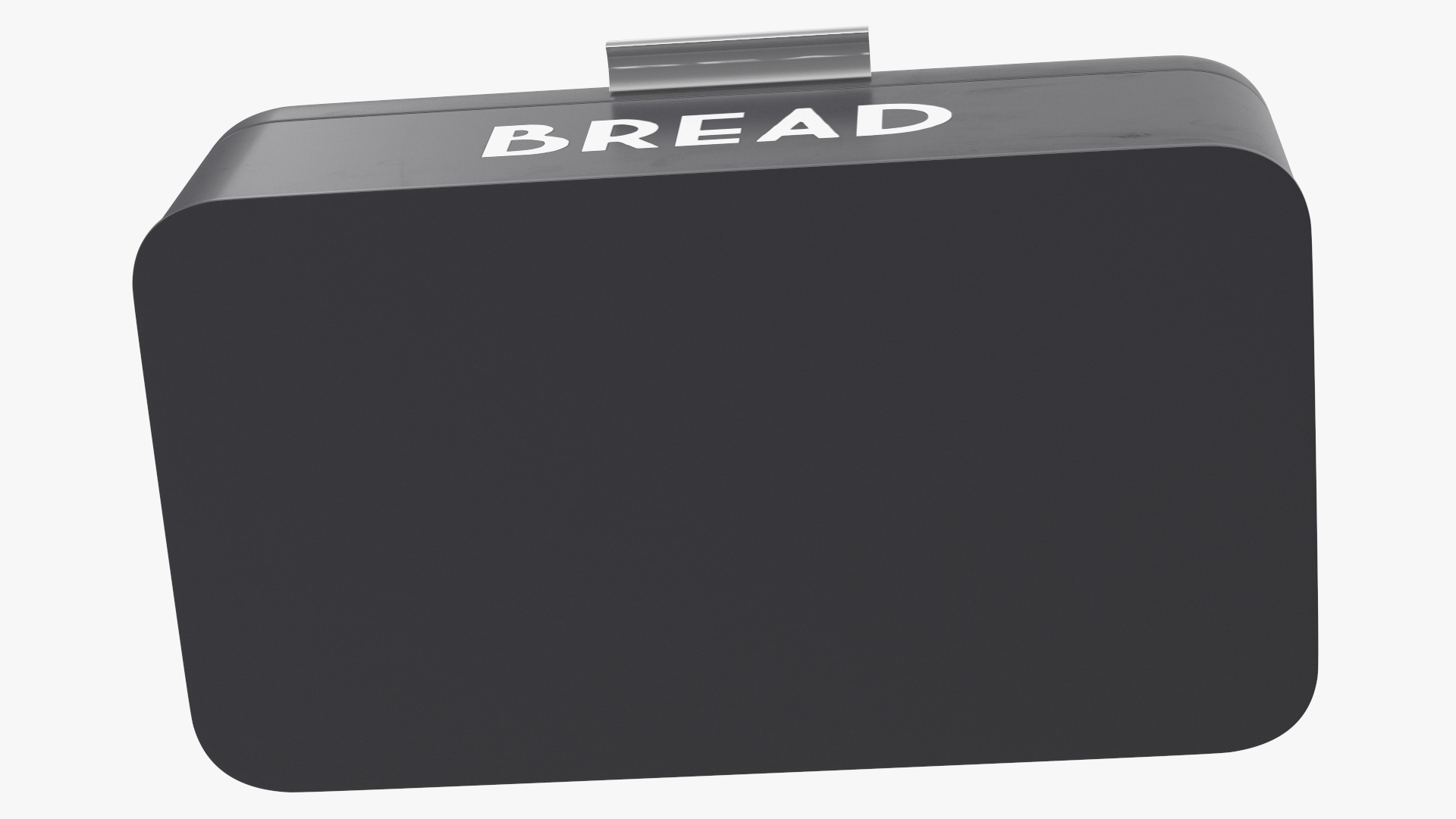 3D Metal Bread Bin Black
