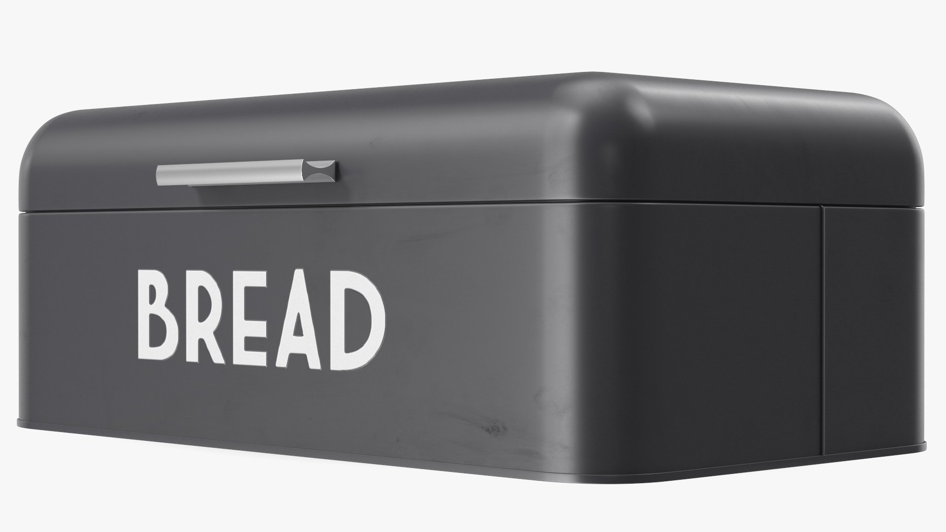 3D Metal Bread Bin Black