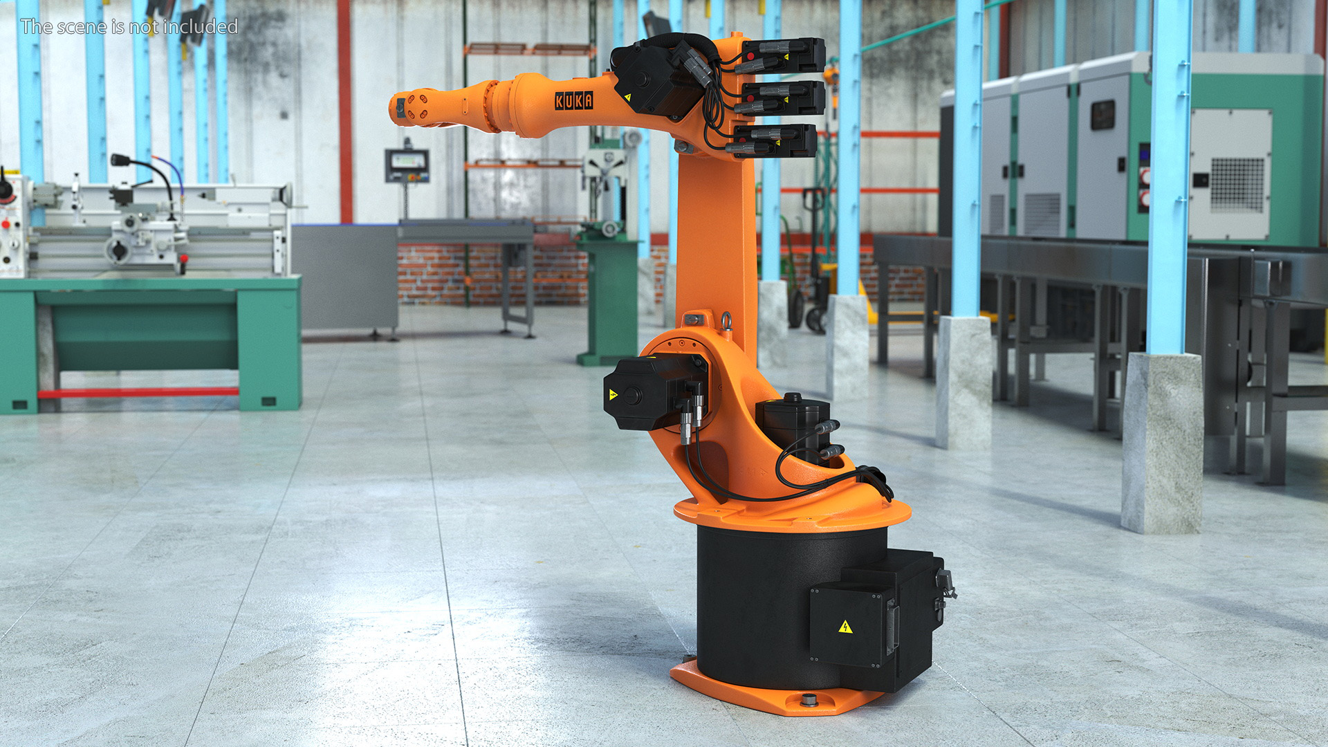 3D model Low Payload Robot Arm Kuka KR 6 2 Rigged