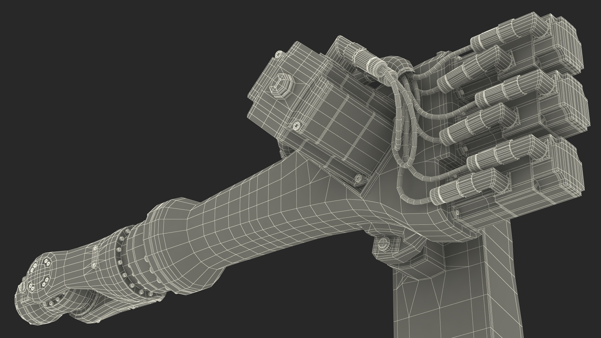 3D model Low Payload Robot Arm Kuka KR 6 2 Rigged