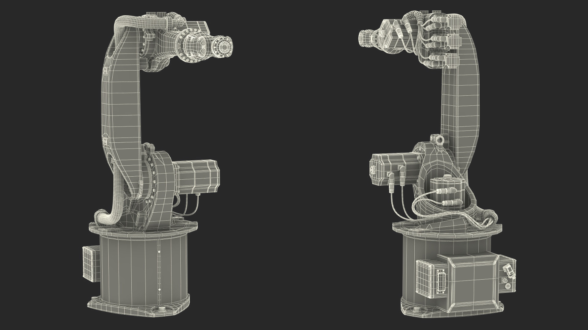 3D model Low Payload Robot Arm Kuka KR 6 2 Rigged